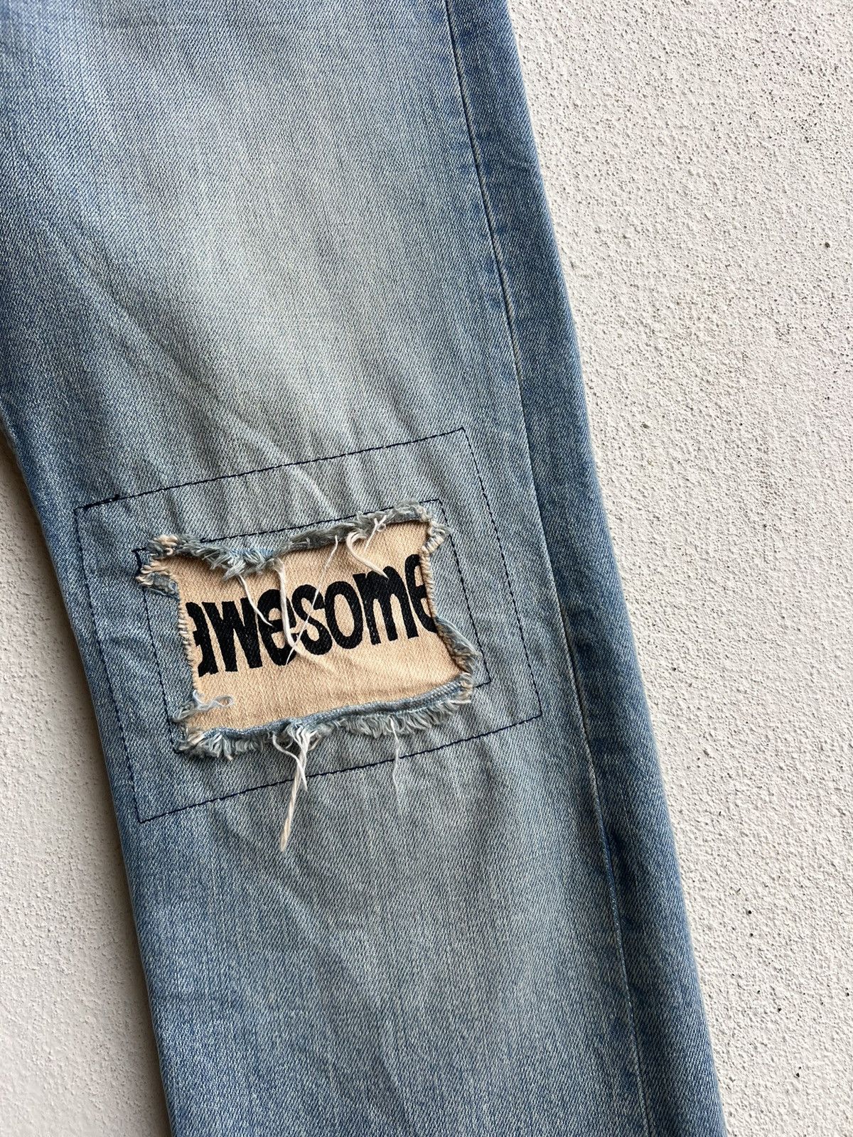 Levi's Vintage 2002 Levi’s 501 Fade Denim Patchwork Jeans Size US 30 / EU 46 - 11 Thumbnail