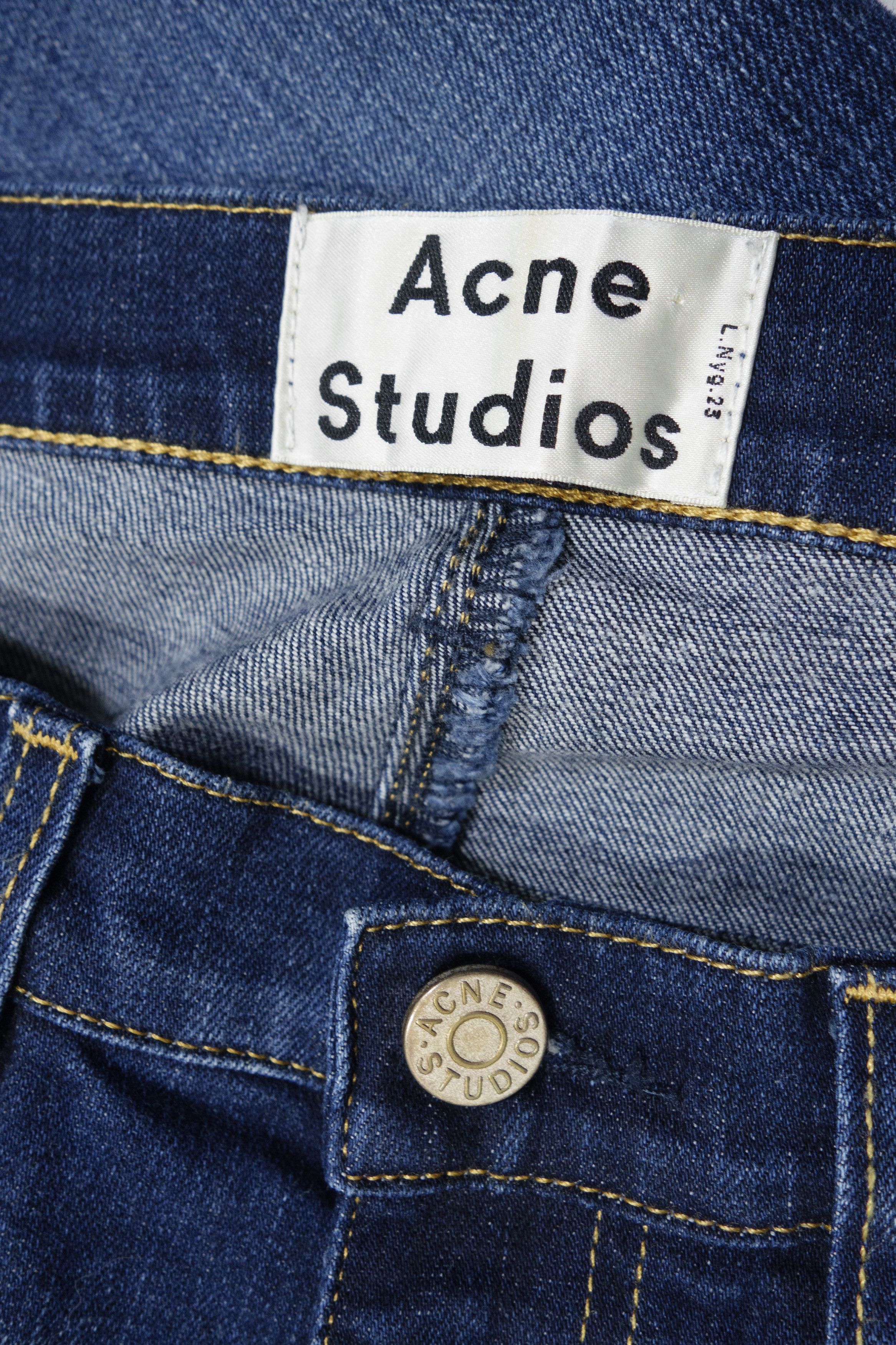 Acne Studios Max Prince Indigo Blue Jeans Size US 33 - 7 Thumbnail