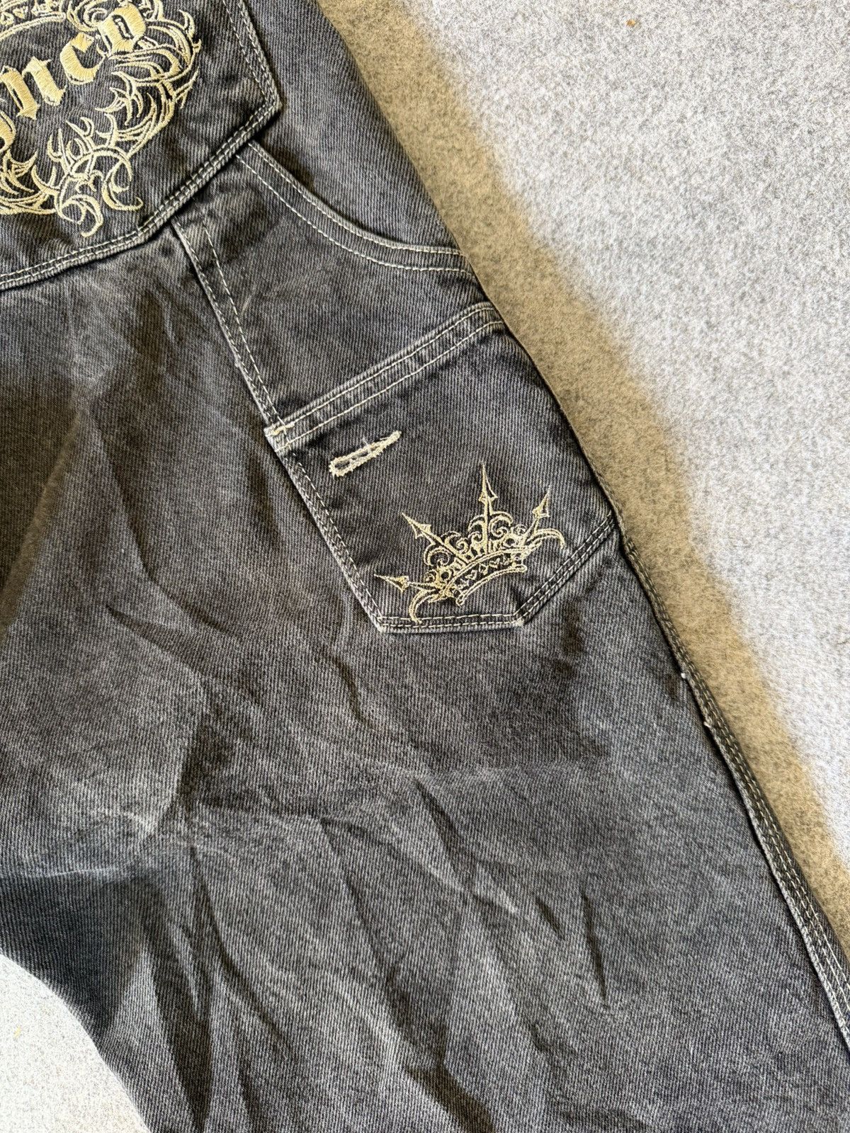JNCO Jnco Crown Carpenter Baggy Black Grey Size US 30 / EU 46 - 4 Thumbnail