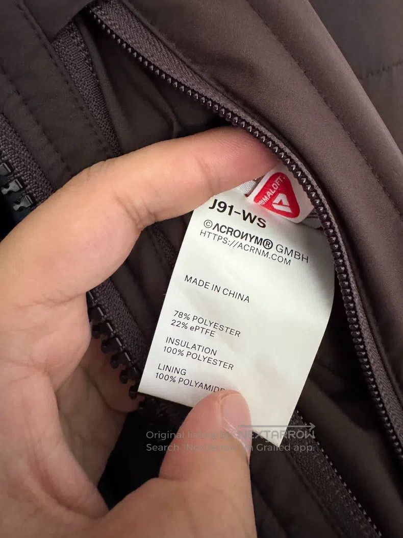 Acronym Acronym Brown thick coat Size US L / EU 52-54 / 3 - 7 Thumbnail