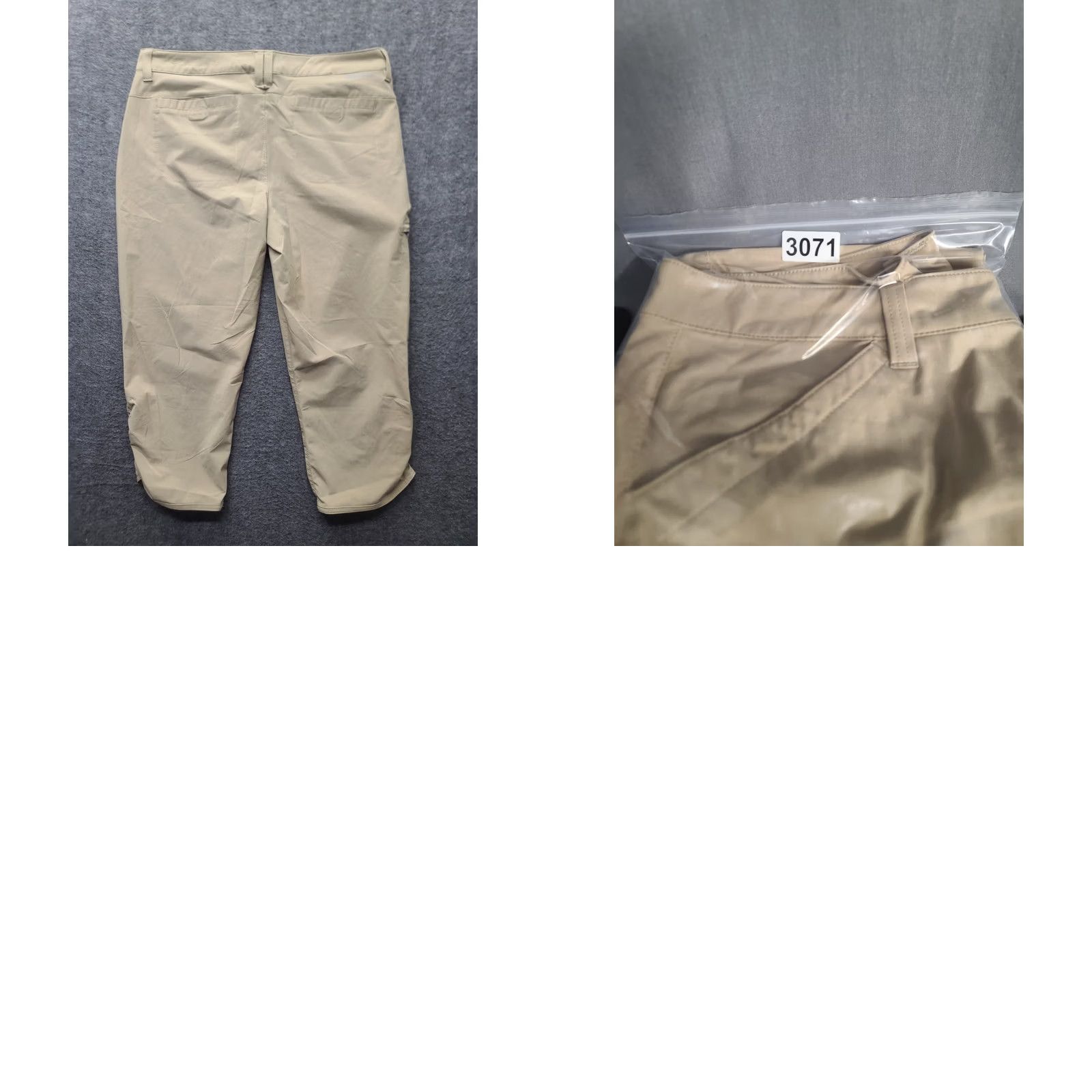 Eddie Bauer Eddie Bauer Capri Womens 10 Relaxed Fit Mid Rise Outdoors Hiking Quick Dry Capri Pants Beige 32 in Inseam 21 in Size ONE SIZE - 9 Thumbnail