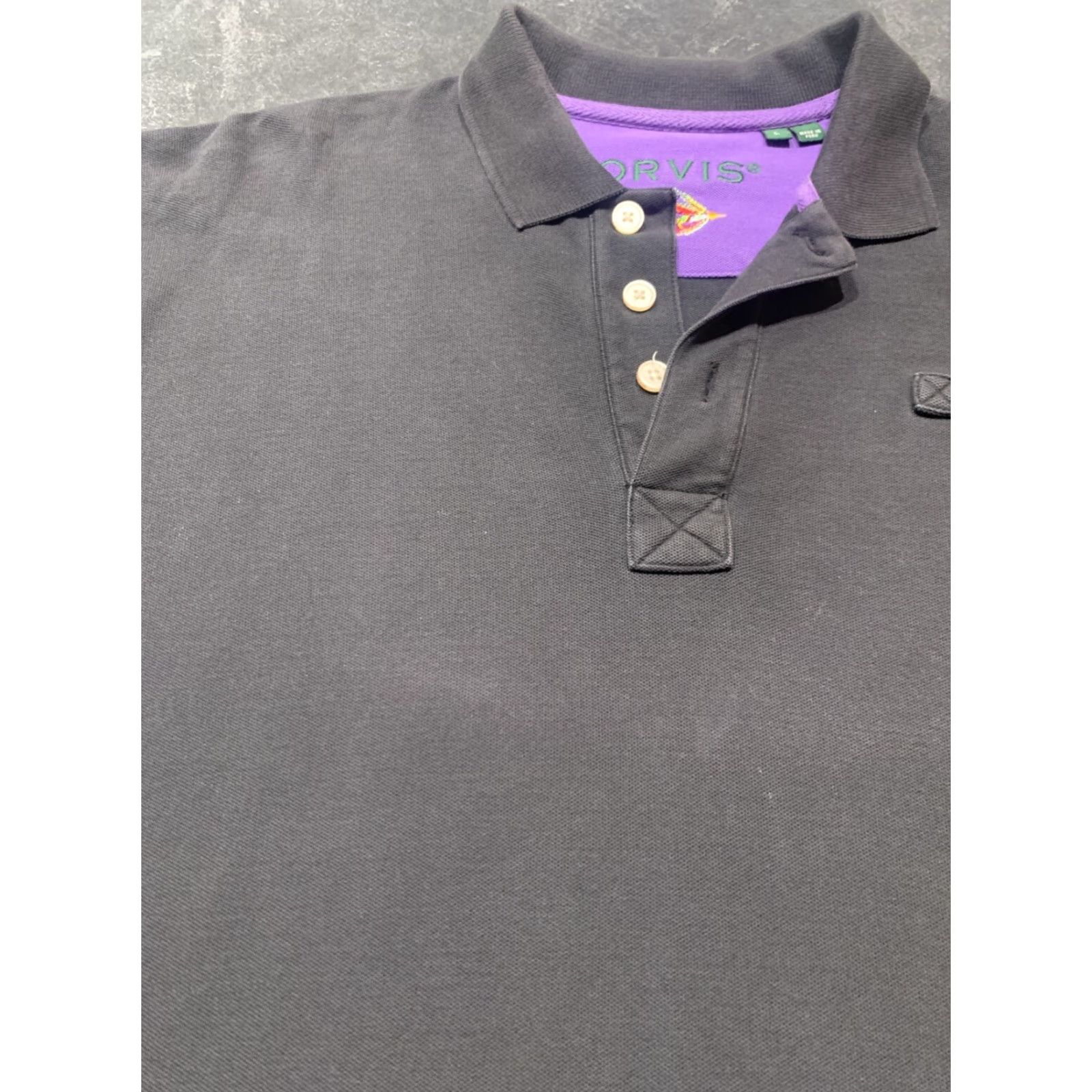 Orvis Orvis Fly Fishing Polo Shirt Black Short Sleeve Adult Large Logo Casual Mens Size US L / EU 52-54 / 3 - 5 Thumbnail