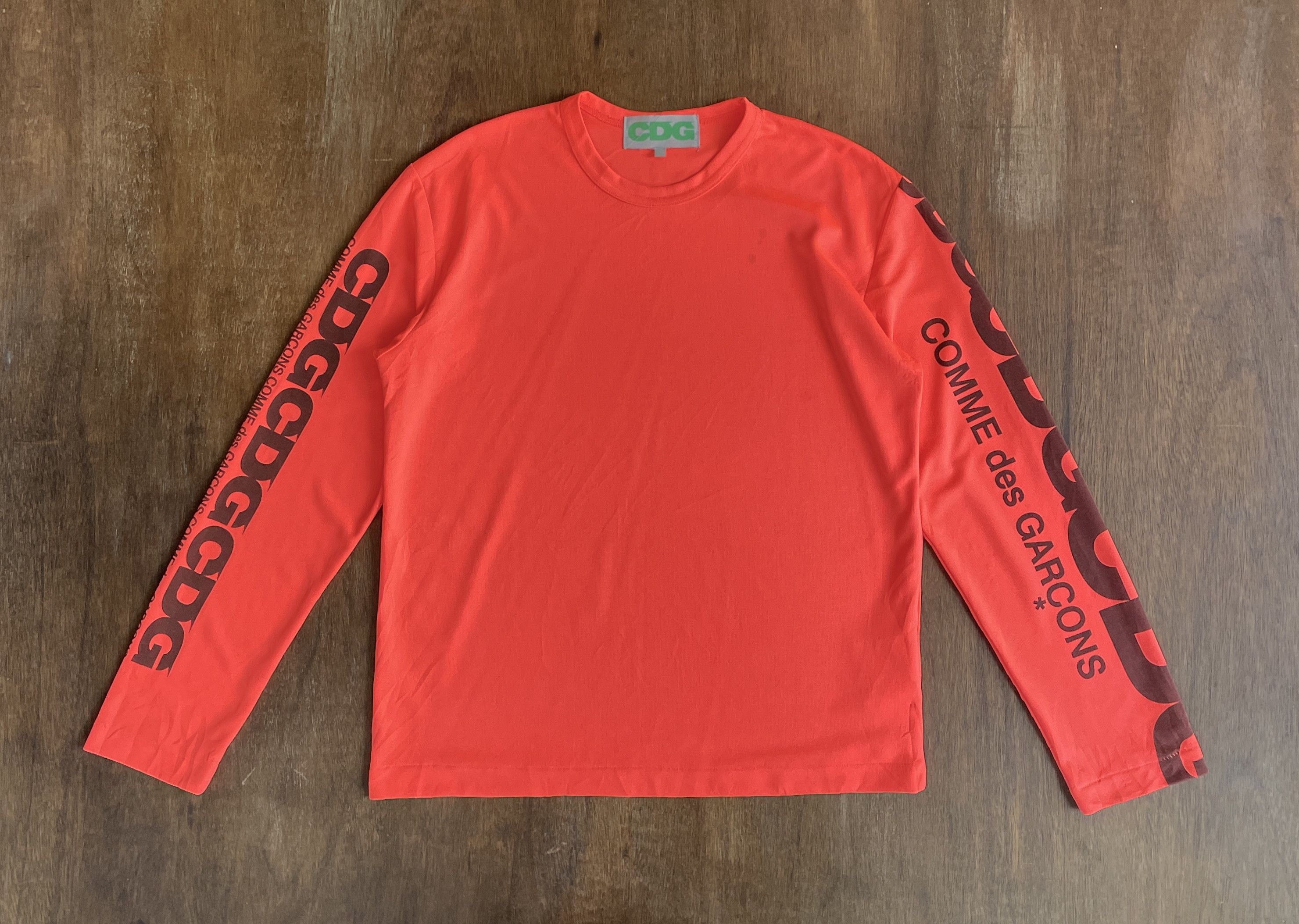 Comme des Garcons Comme des Garçons Red Long Sleeve T-Shirt Size US L / EU 52-54 / 3 - 1 Thumbnail