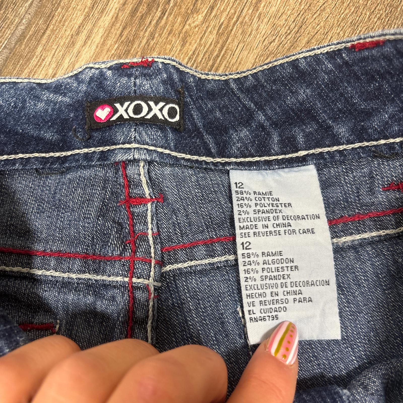 XOXO y2k XOXO embroidered dark wash jeans Size 27" / US 4 / IT 40 - 7 Thumbnail
