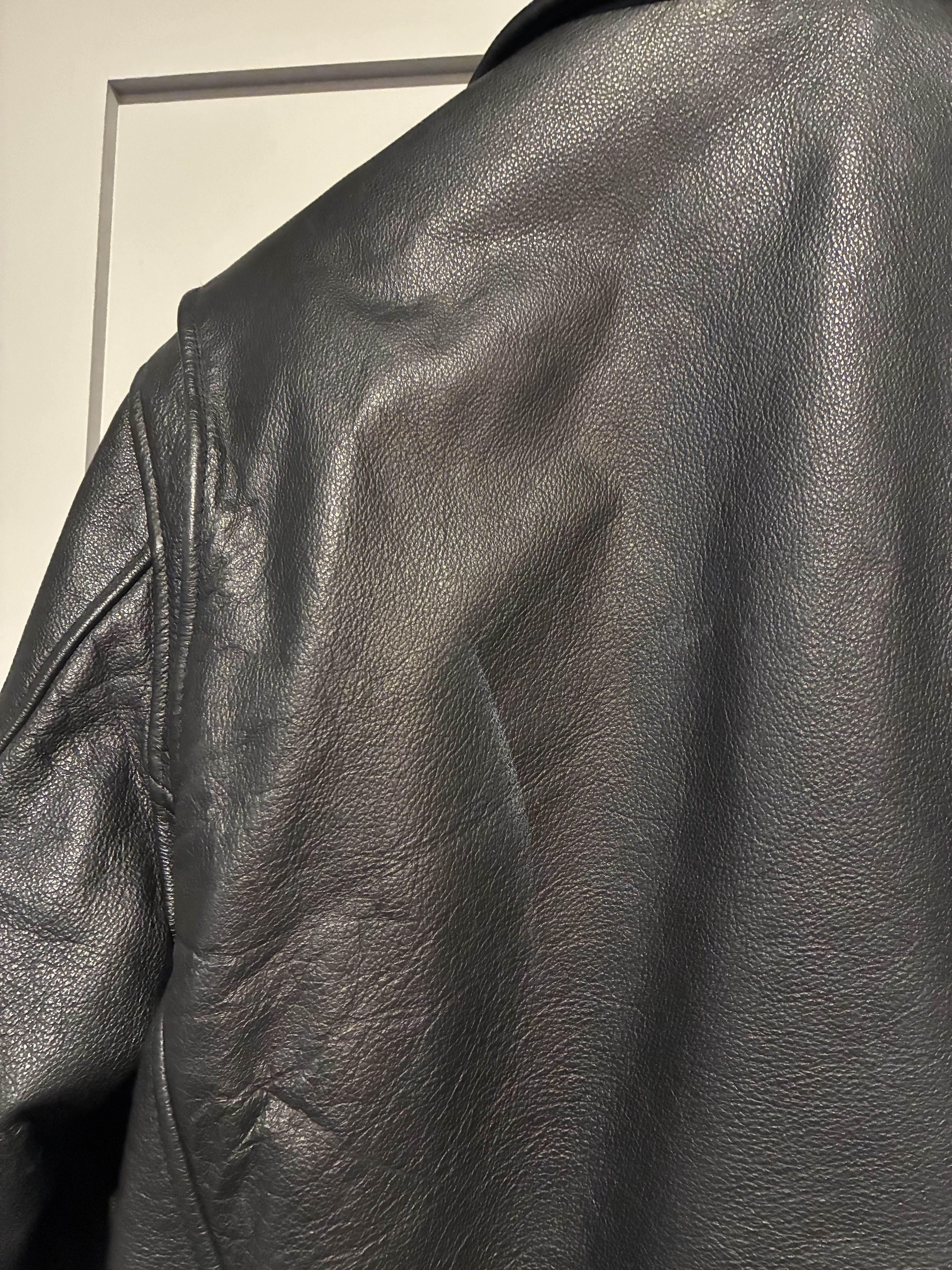 Fmc FMC leather biker jacket classic 100% genuine leather Size US S / EU 44-46 / 1 - 4 Thumbnail