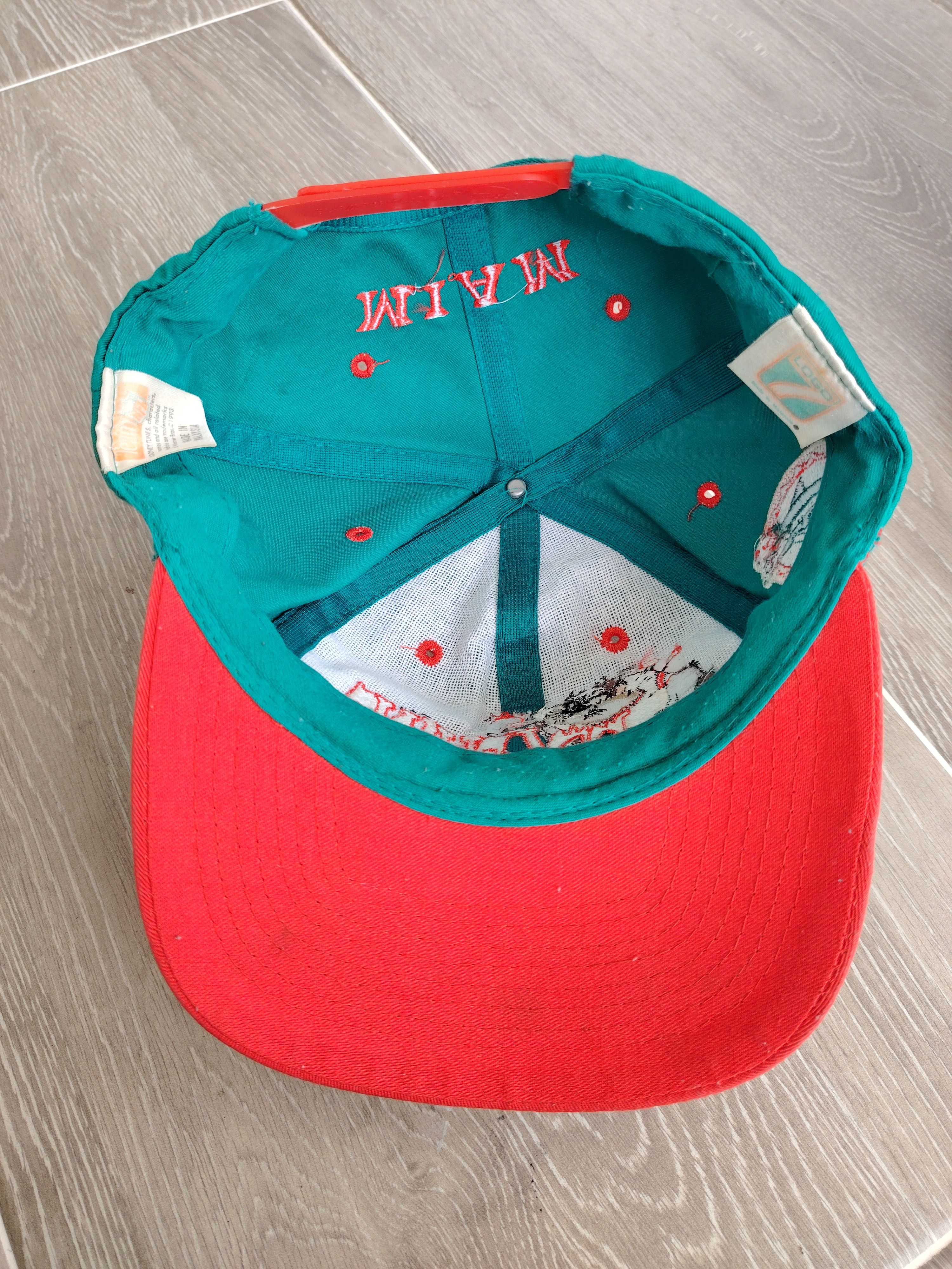 Logo 7 × NFL × Warner Bros Vintage 1993 Miami Dolphins Looney Tunes Logo 7 Hat NFL Size ONE SIZE - 4 Thumbnail