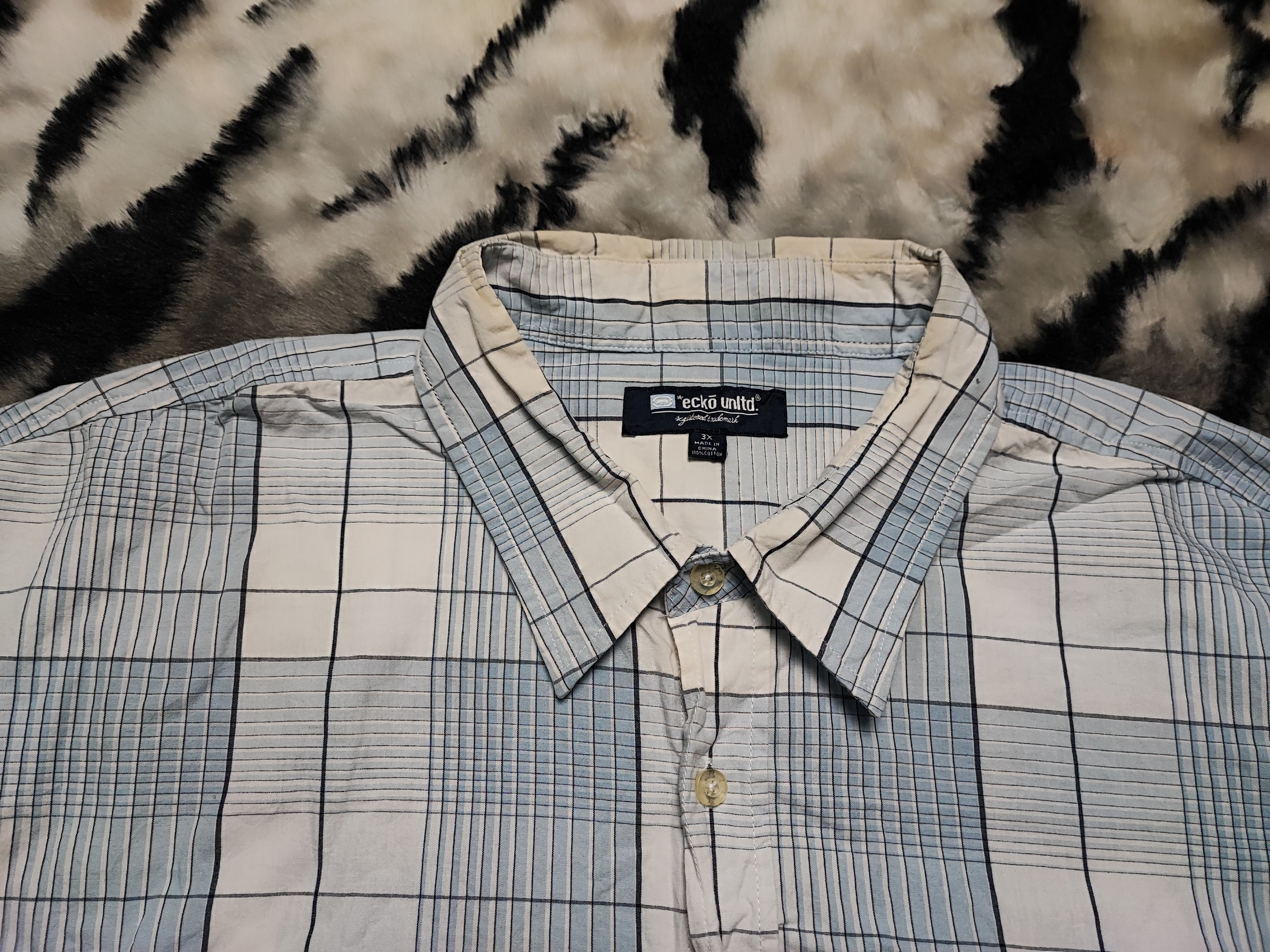 Ecko Unltd. Oversize Shirt Baggy Boxy Checked by Ecko Unltd Size US XXL / EU 58 / 5 - 5 Thumbnail
