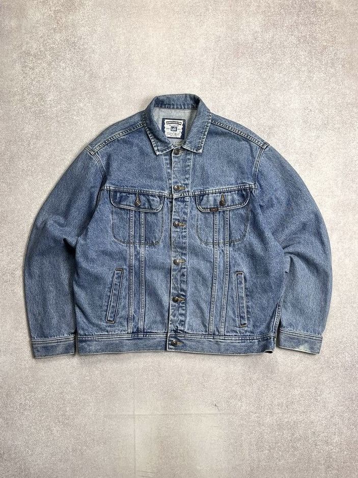 Vintage Vintage 90s Eagle Custom Lee Denim Jeans Jacket Y2K L Size US L / EU 52-54 / 3 - 2 Thumbnail