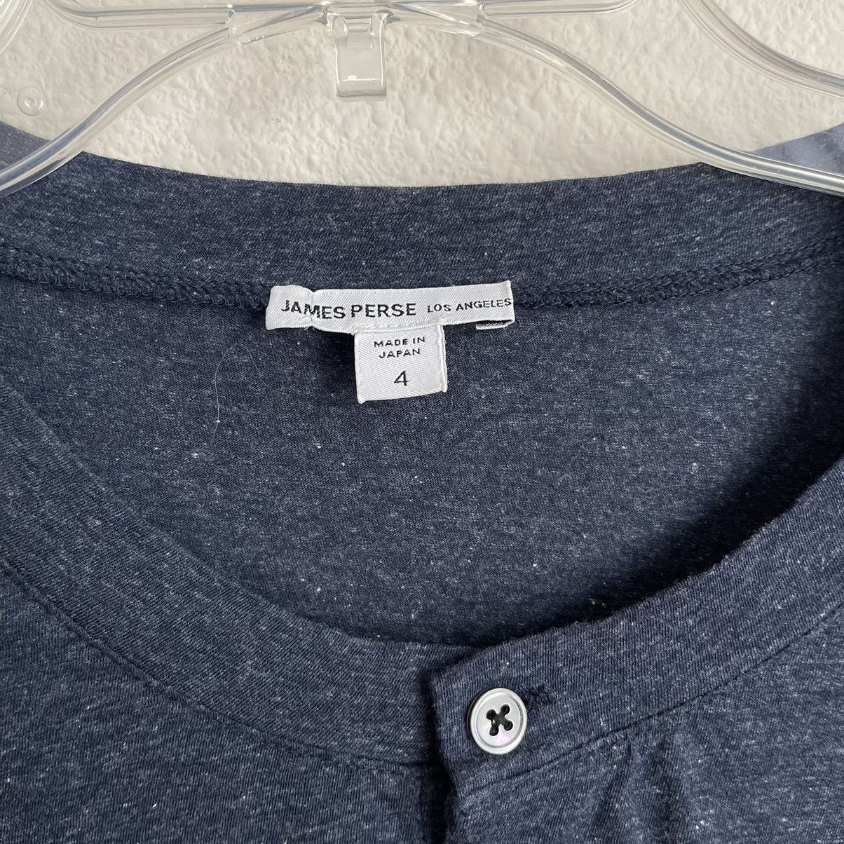 James Perse James Perse Lightweight Long Sleeve Heather Henley Tee Size US XL / EU 56 / 4 - 3 Thumbnail