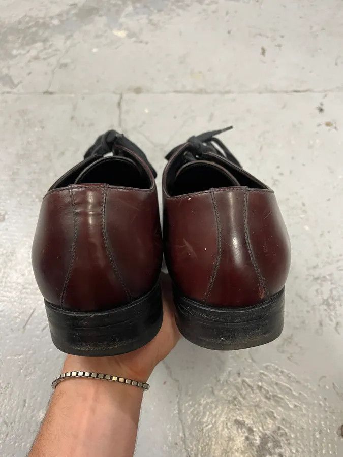 Prada 2000s Prada Burgundy Leather Loafers Size US 11 / EU 44 - 6 Thumbnail