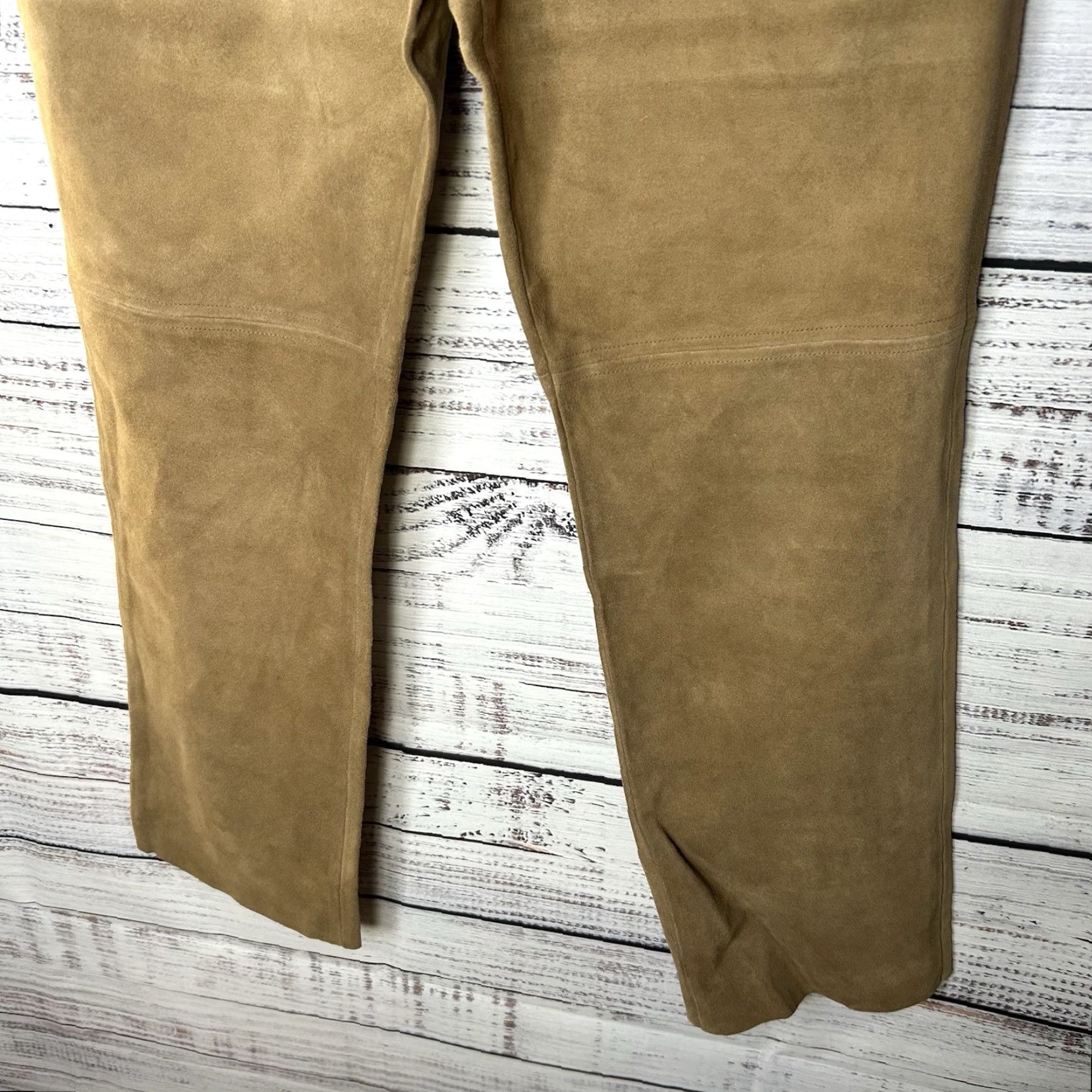 Banana Republic VINTAGE Banana Republic Genuine Leather Suede Pants Women’s Size 14 Petite Size 36" / US 14 / IT 50 - 3 Thumbnail