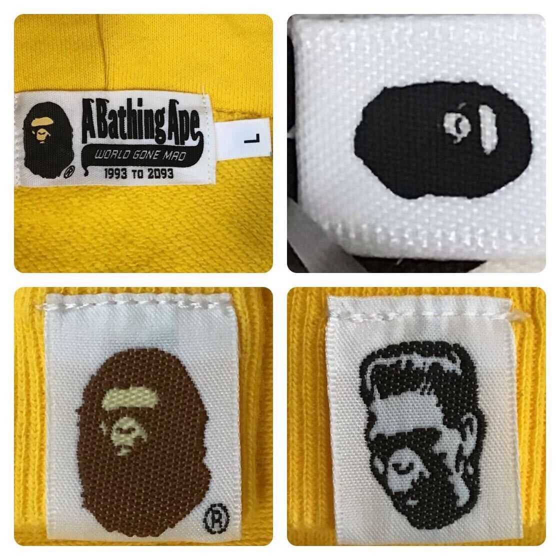 Bape BAPE Shark pullover hoodie yellow a bathing ape Size US L / EU 52-54 / 3 - 8 Thumbnail