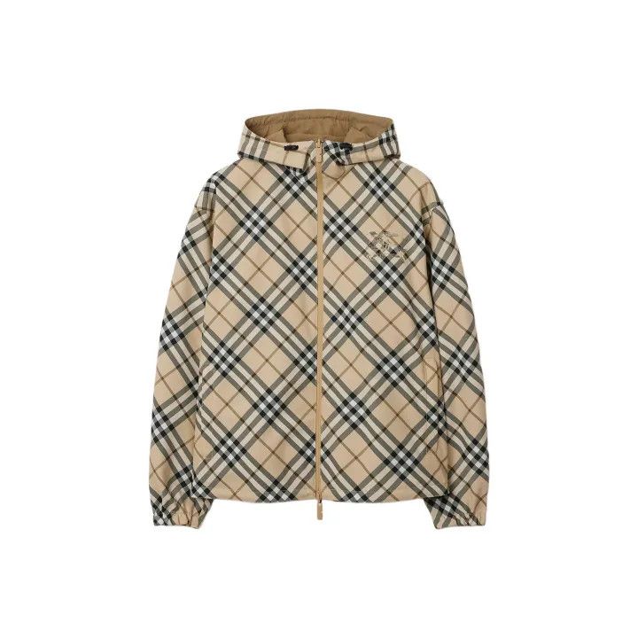 Burberry Burberry SS24 Double-Sided Plaid Hooded Jacket Size US L / EU 52-54 / 3 - 1 Thumbnail