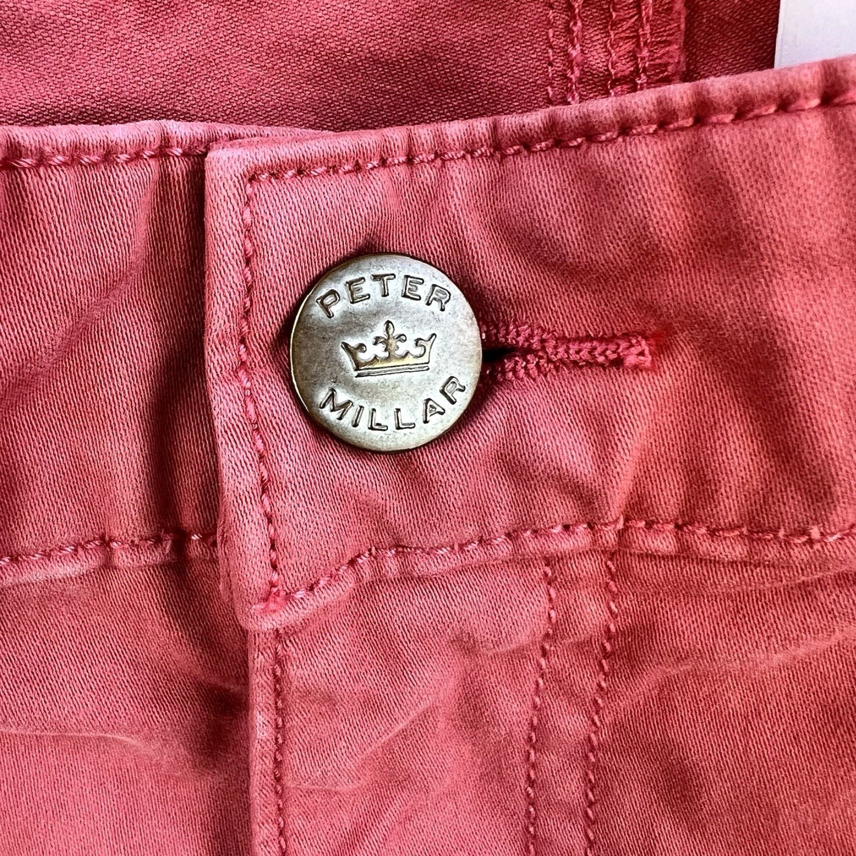 Peter Millar Peter Millar Pants Mens 34 Pink Chino Tapered Casual Pockets Preppy Adult Size US 34 / EU 50 - 7 Thumbnail