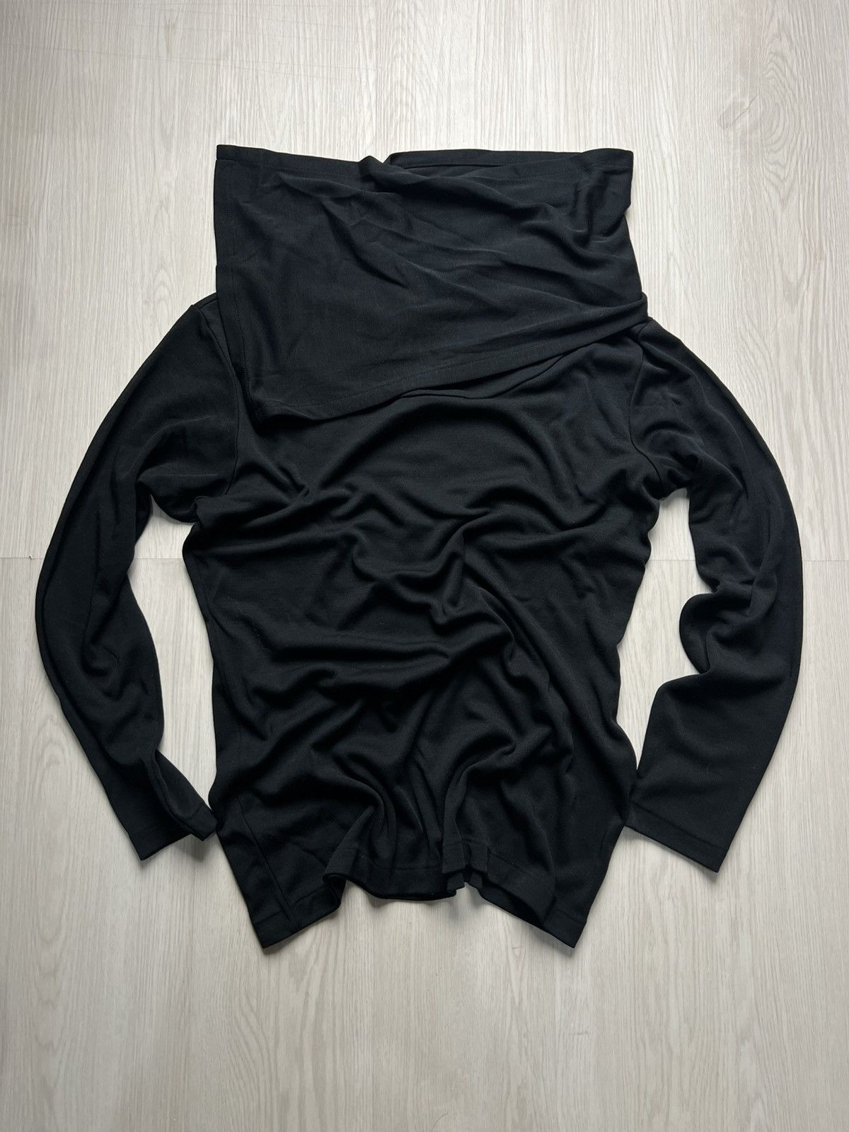 Yohji Yamamoto Yohji Yamamoto Y’s Triacetate Asymmetric Longsleeve Scarf Size US M / EU 48-50 / 2 - 6 Thumbnail