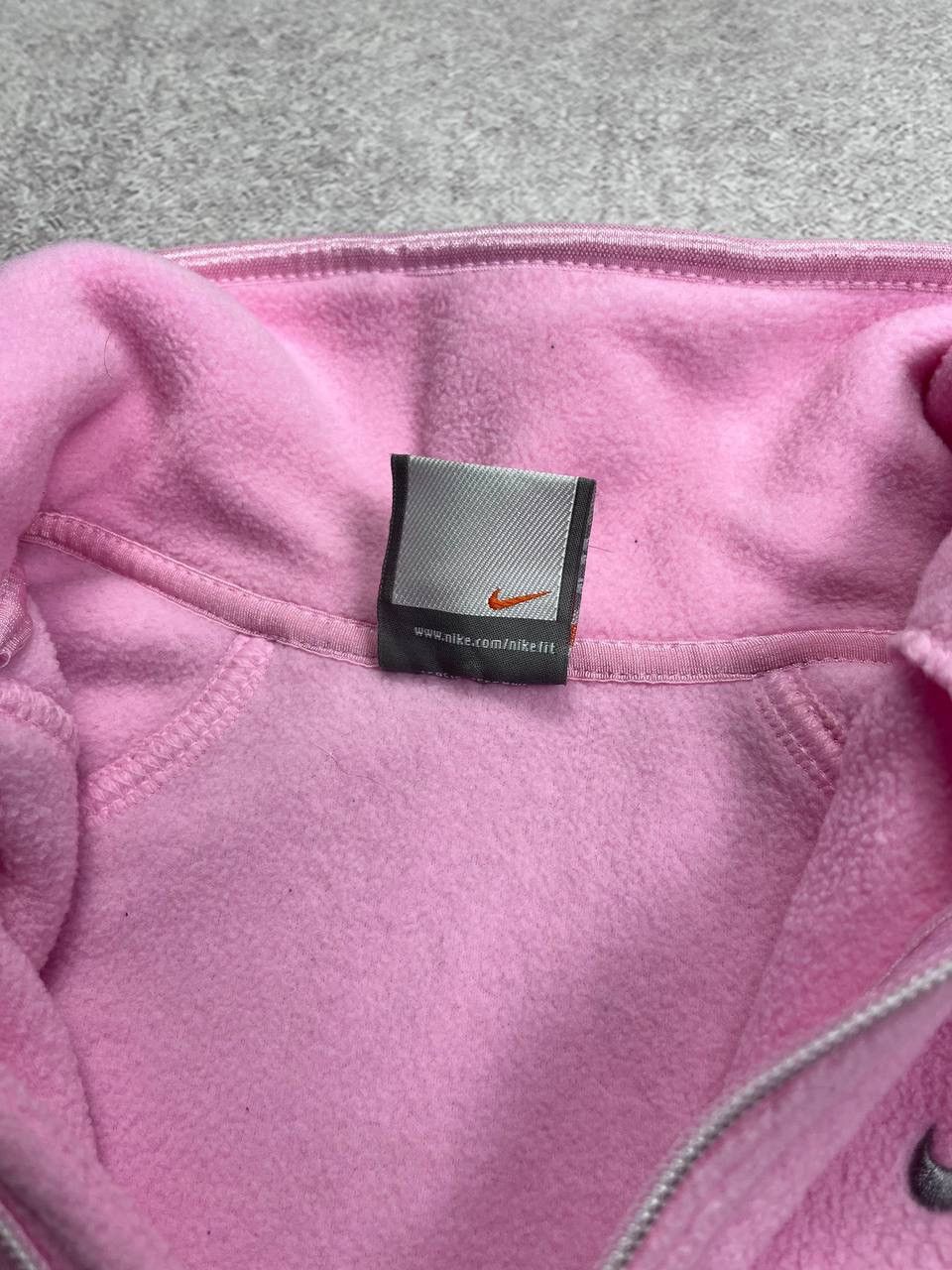 Nike × Vintage Vintage Nike Swoosh Fleece Retro Jacket Y2K S Size S / US 4 / IT 40 - 6 Thumbnail