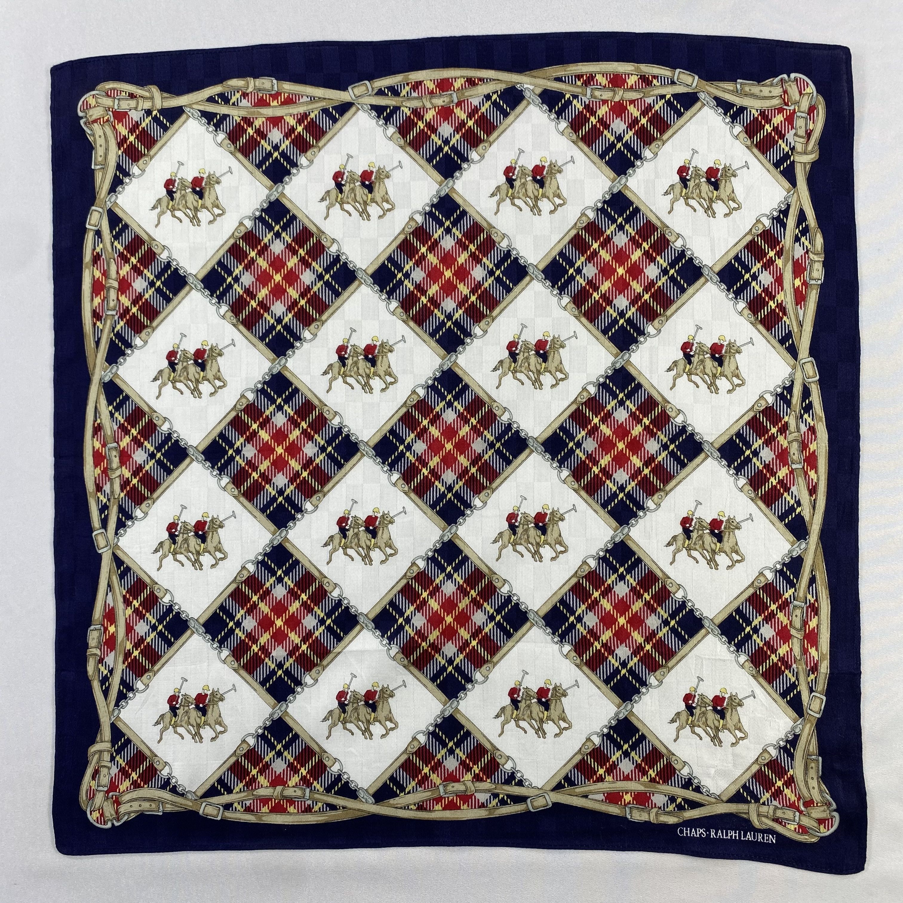 Chaps Ralph Lauren × Vintage Chaps Ralph Lauren Bandana/ Handkerchief / Neckerchief-P1029 Size ONE SIZE - 1 Thumbnail