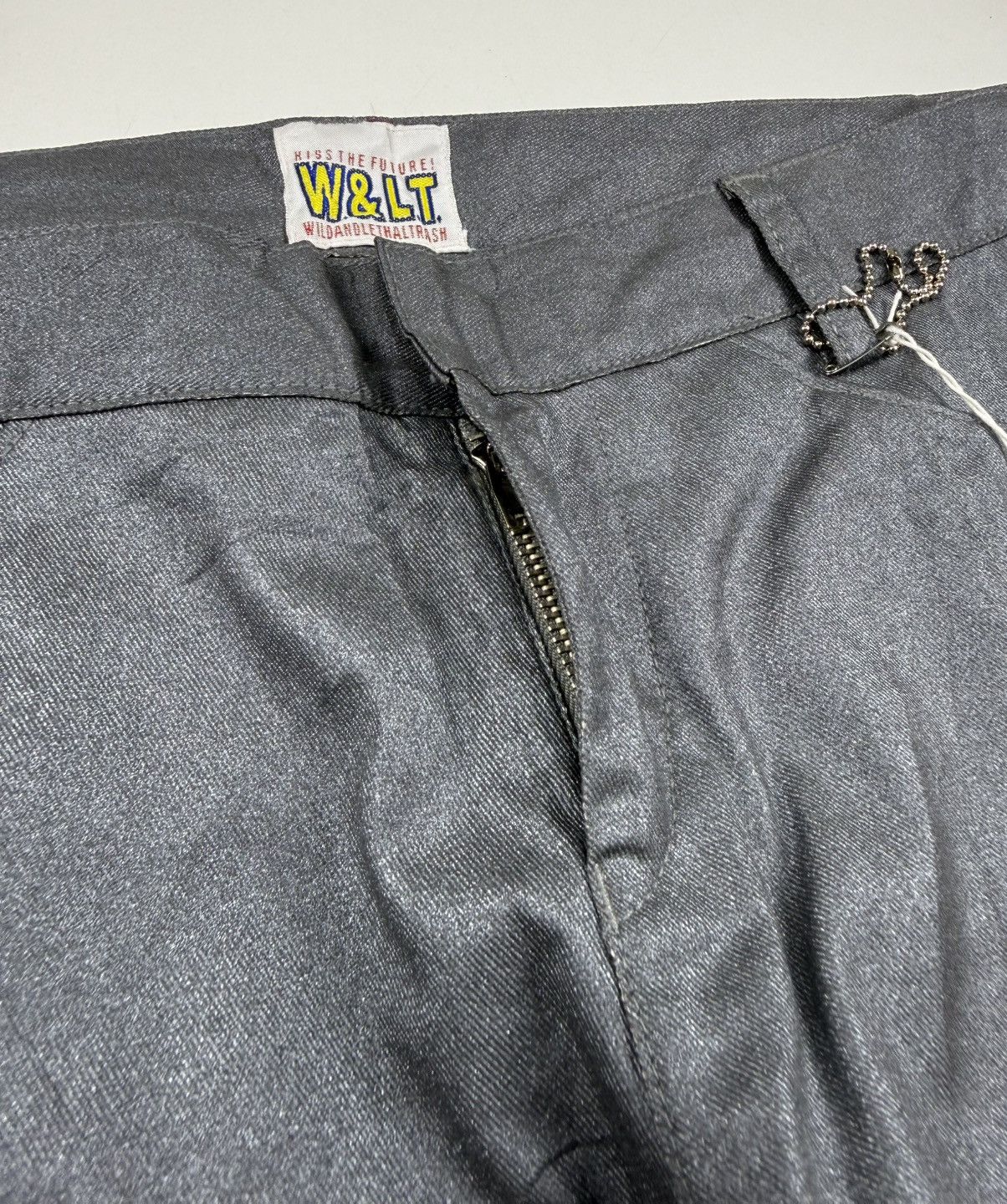 Walter Van Beirendonck Walter Van Beirendonck Reconstructed Metallic Flared Pants Size US 30 / EU 46 - 6 Thumbnail