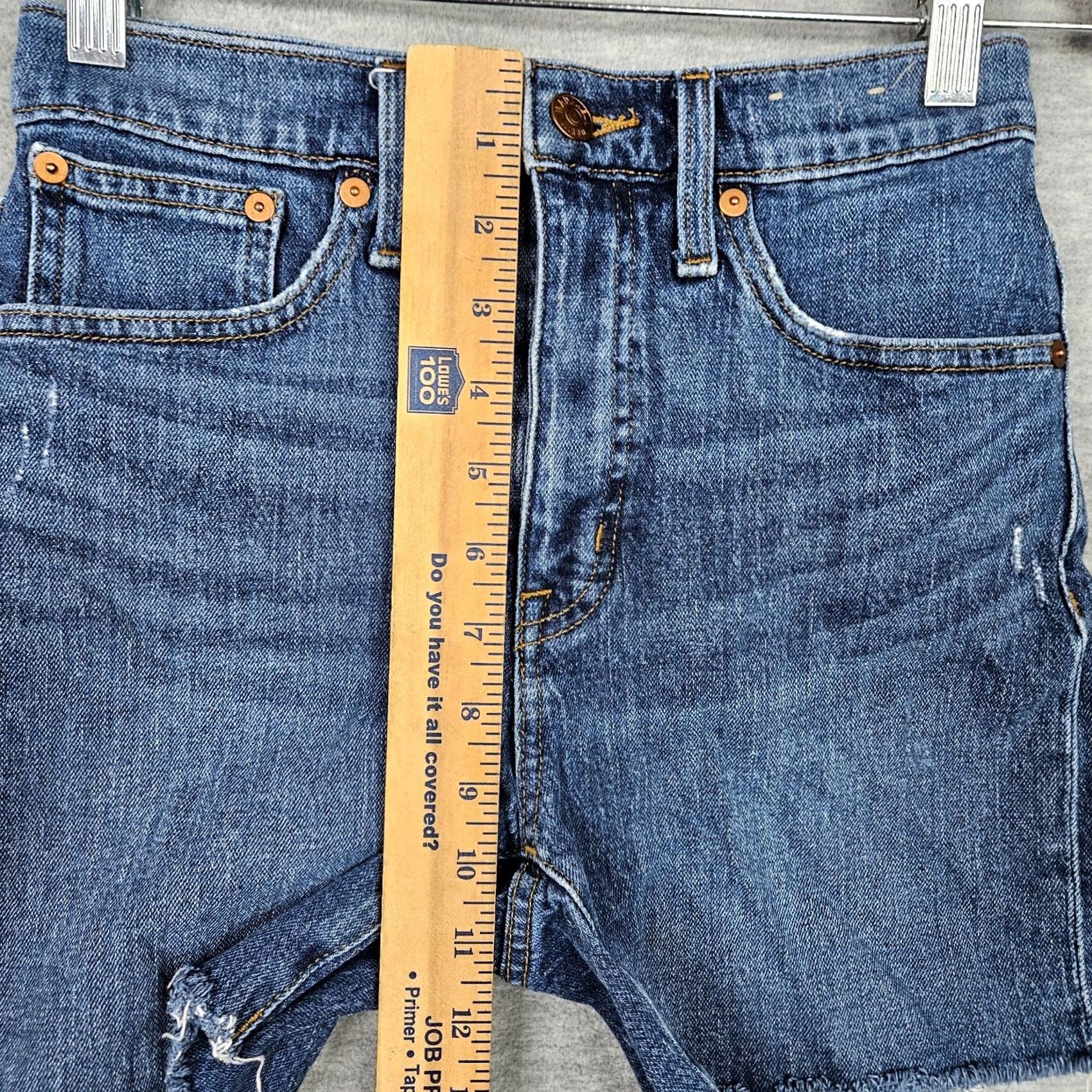 Madewell Madewell Blue Cut Off Jean High Rise Denim Short Women's Size 24 Size 42" / US 20 - 7 Thumbnail