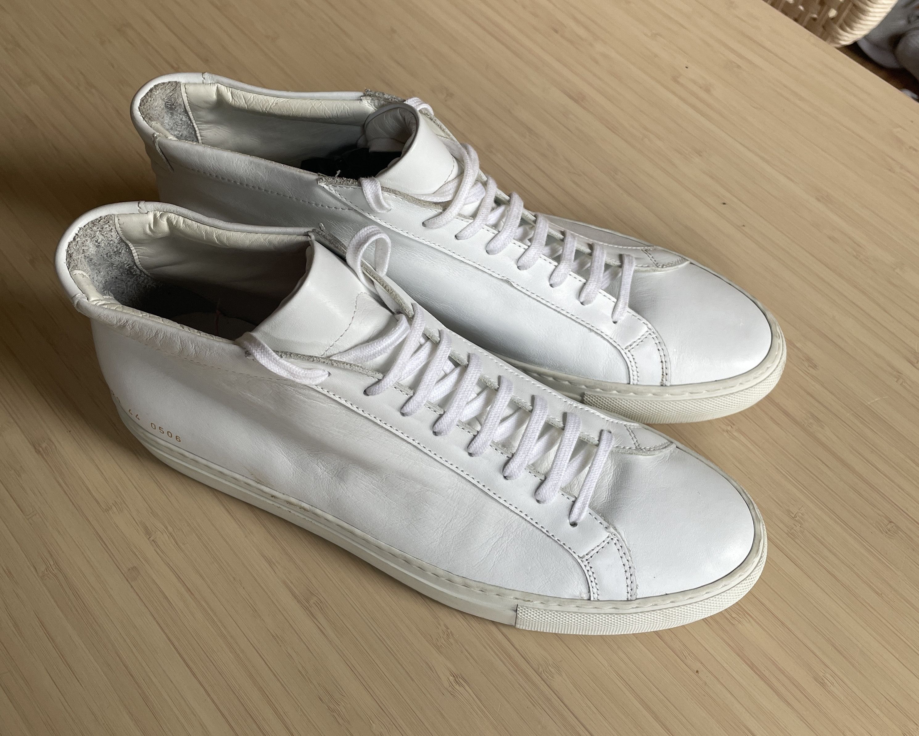 Common projects achilles shops mid white