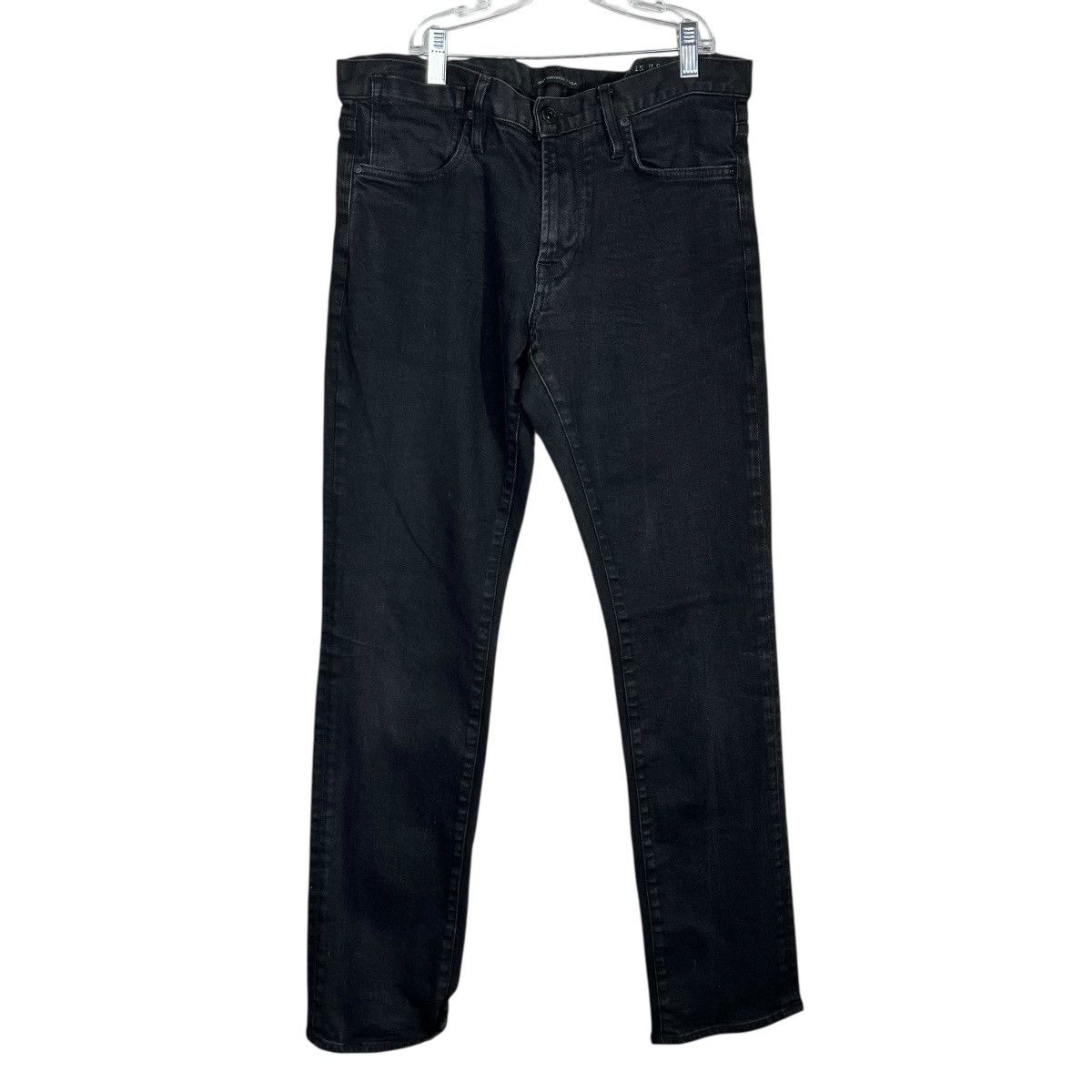 John Varvatos John Varvatos Mens Black Bowery Slim Straight Jeans 33 34x31 Size US 33 - 1 Thumbnail