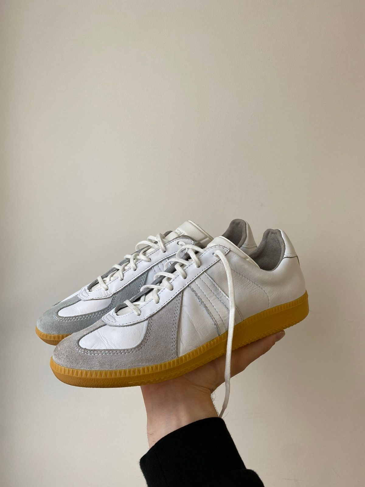 Vintage BW Sport GAT Leather Military Sneakers | Grailed