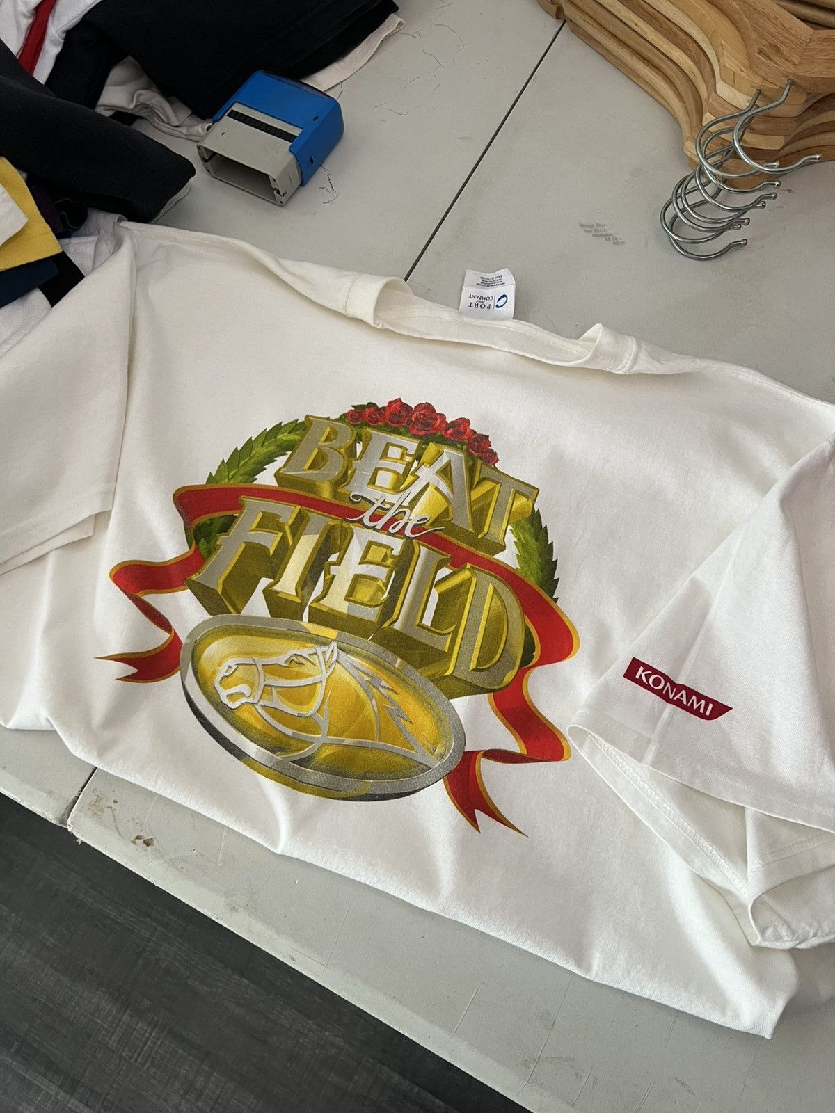 Port & Company 90s Beat the Field Konami Japanese Videogame Promo Tee Size US XL / EU 56 / 4 - 3 Thumbnail
