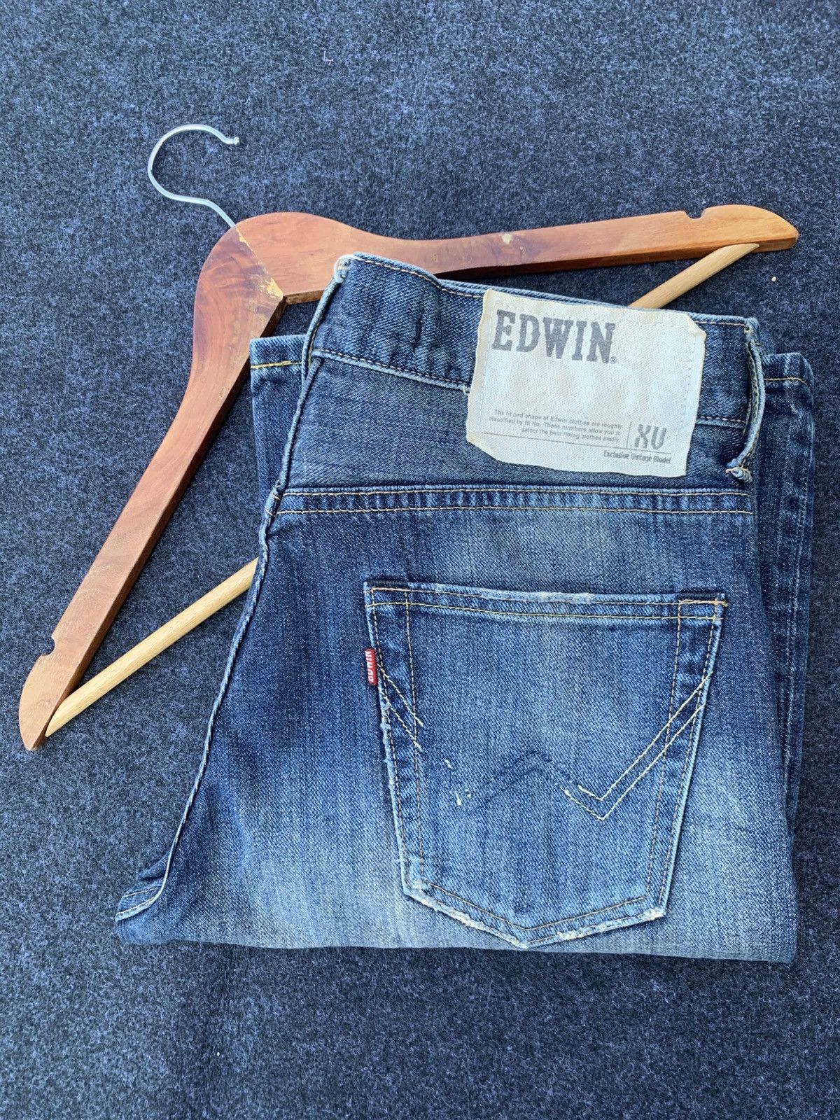 Edwin 𝗙𝗟𝗔𝗥𝗘 EDWIN EXCLUSIVE VINTAGE MODEL XV. (20) Size US 30 / EU 46 - 10 Thumbnail