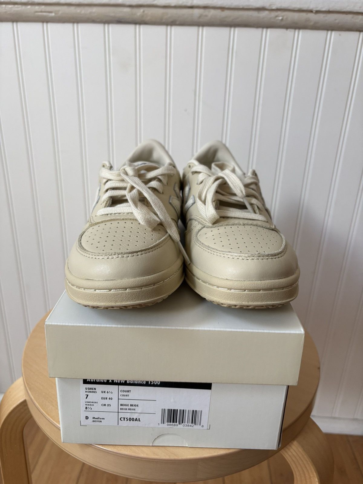 Auralee × New Balance Auralee x New Balance Vintage Ivory t500 size M7/W8.5 Size US 7 / EU 40 - 2 Thumbnail