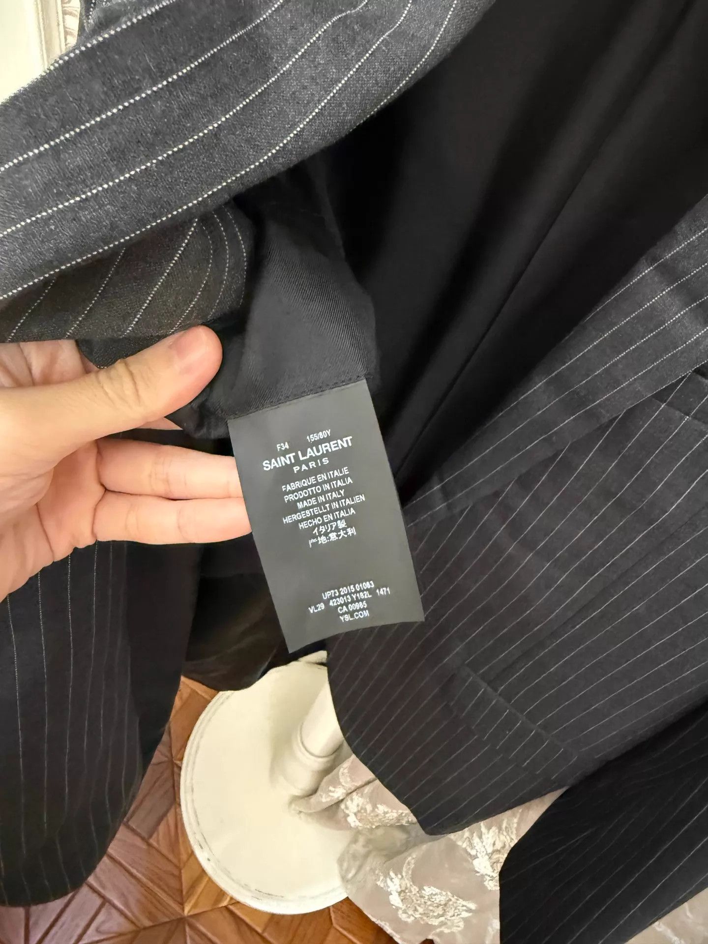 Yves Saint Laurent YSL SLP suit jacket 34 Size XS / US 0-2 / IT 36-38 - 4 Thumbnail