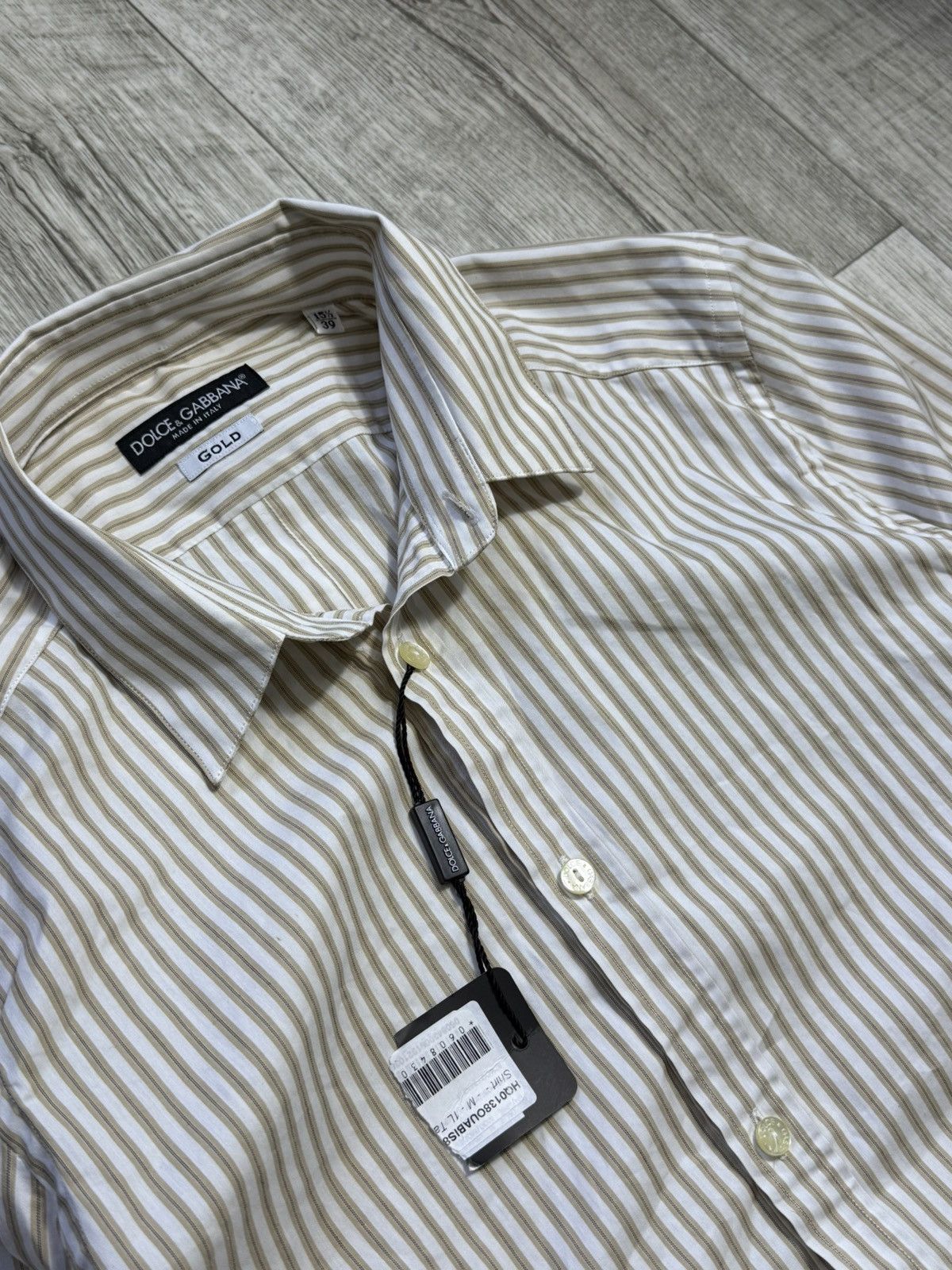 Dolce & Gabbana Dolce & Gabbana gold button-up shirt luxury streetwear crazy Size US M / EU 48-50 / 2 - 3 Thumbnail