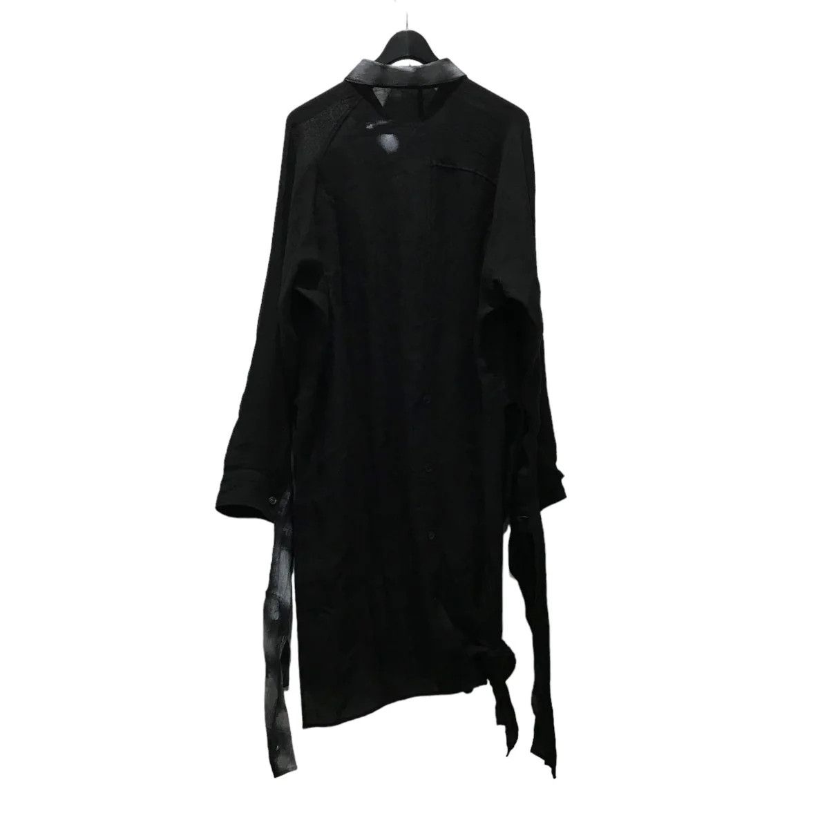Yohji Yamamoto Yohji Yamamoto pour homme 24SSLAWN GATHERED HEM LONG SHIRT Size US M / EU 48-50 / 2 - 2 Thumbnail