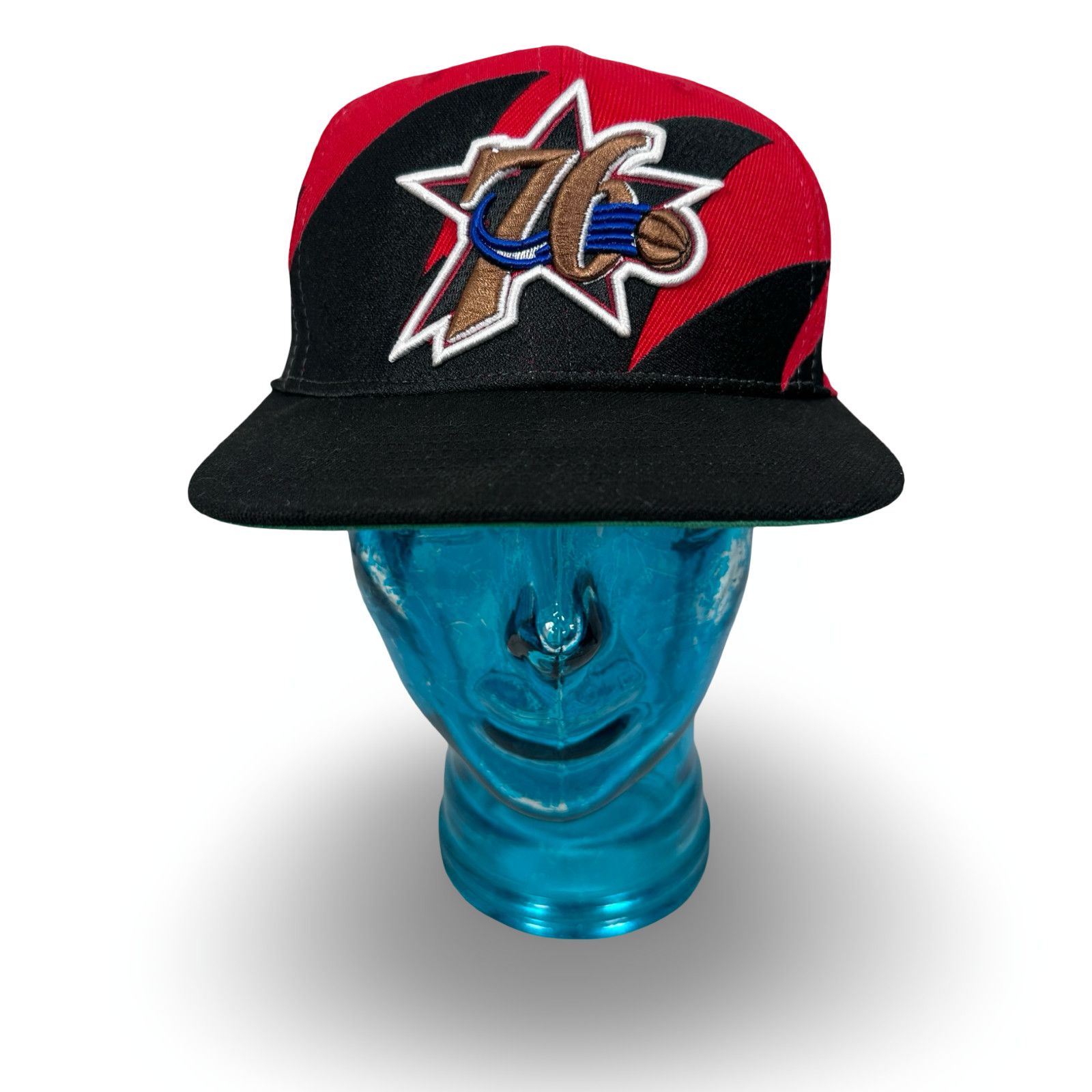 Mitchell & Ness Mitchell & Ness Philadelphia 76ers Snapback Cap Red Black Size ONE SIZE - 1 Thumbnail
