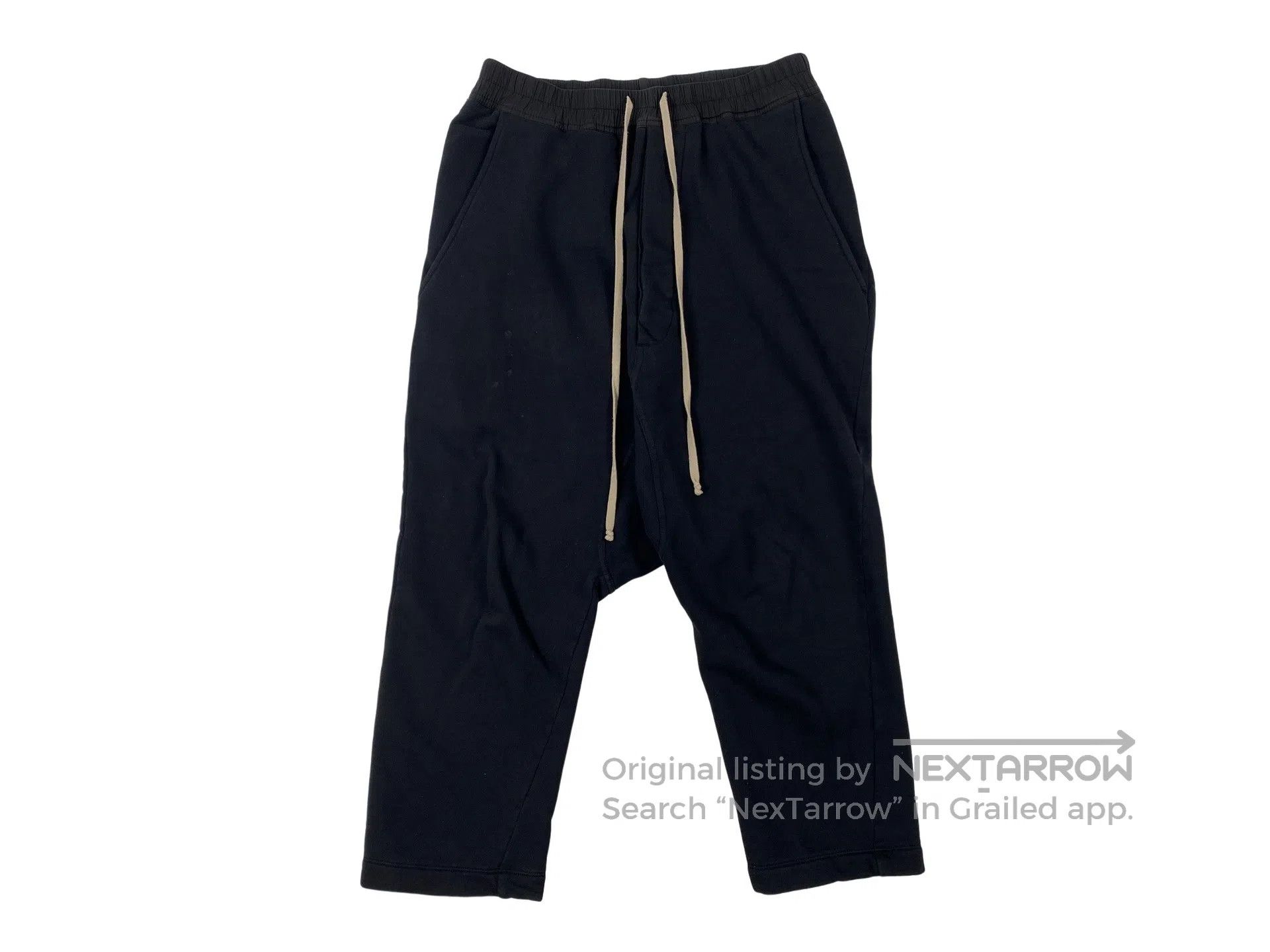Rick Owens Rick Owens size XS Drawstring Seven-Quarter Trousers Size US 27 - 1 Thumbnail