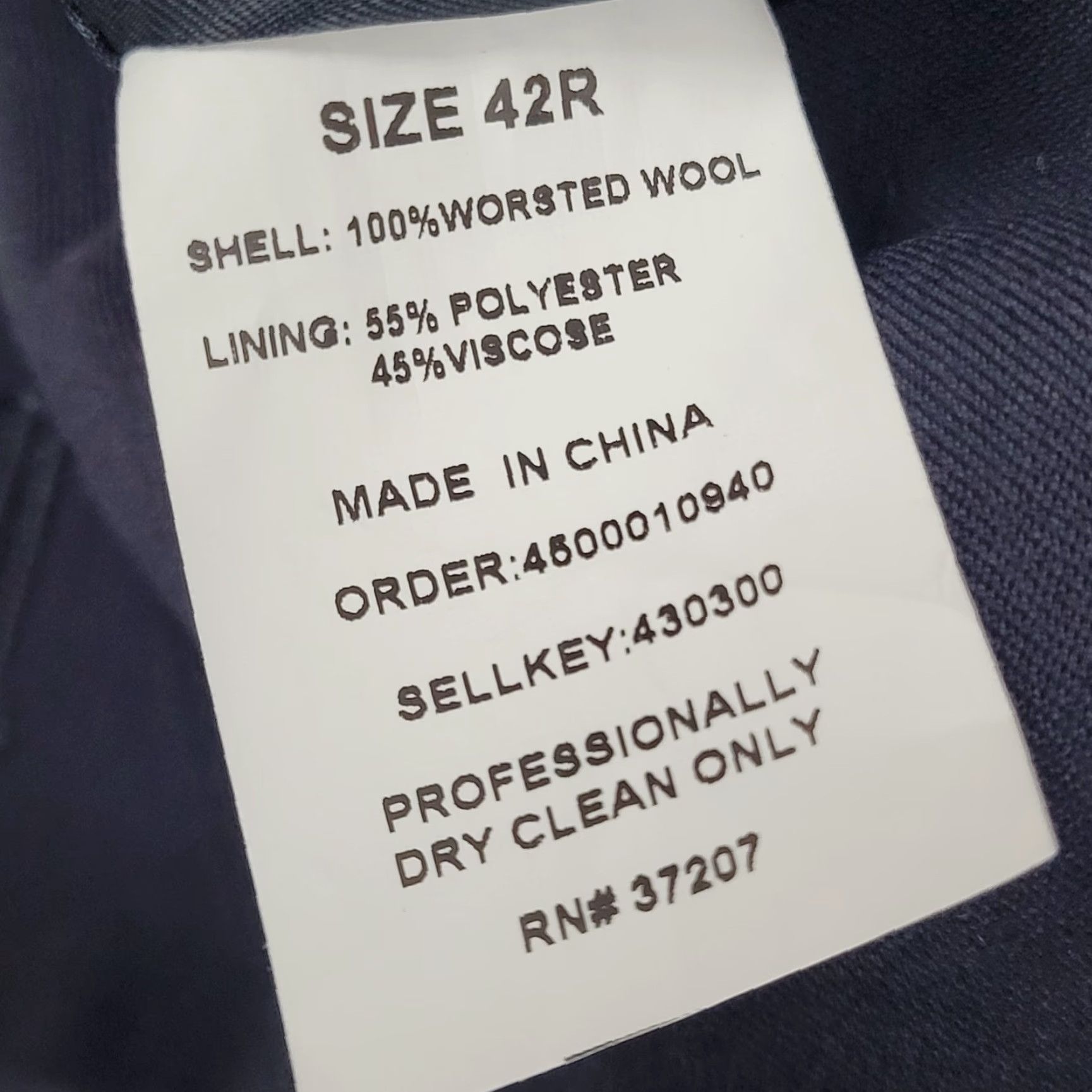 Austin Reed Austin Reed Blazer 42R Blue Wool 2-Button Notch Vented Classic Mens Size 42R - 4 Thumbnail