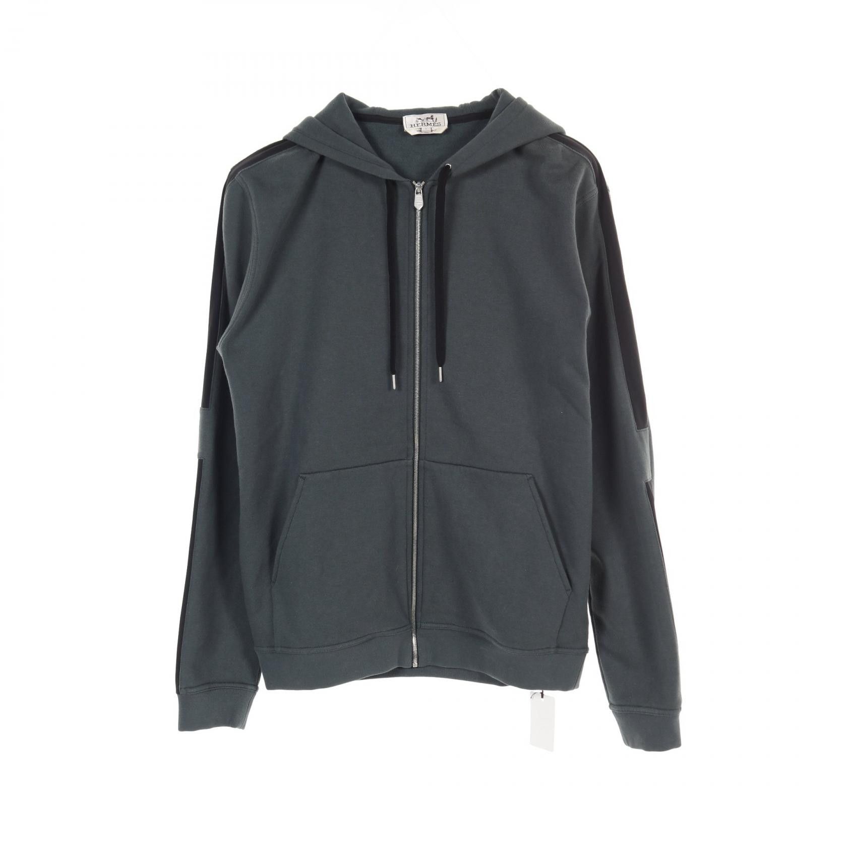 Hermes Hermes Hermes Cotton Nylon Hoodie Textile Sweatshirts & Hoodies DUTY FREE for USA Size ONE SIZE - 1 Thumbnail