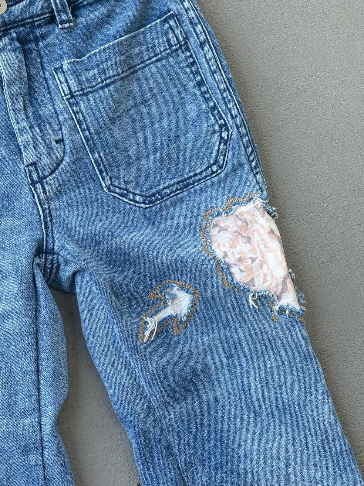 Free People Anthropologie Patchwork Jeans Size 25" / US 0 / IT 36 - 4 Thumbnail
