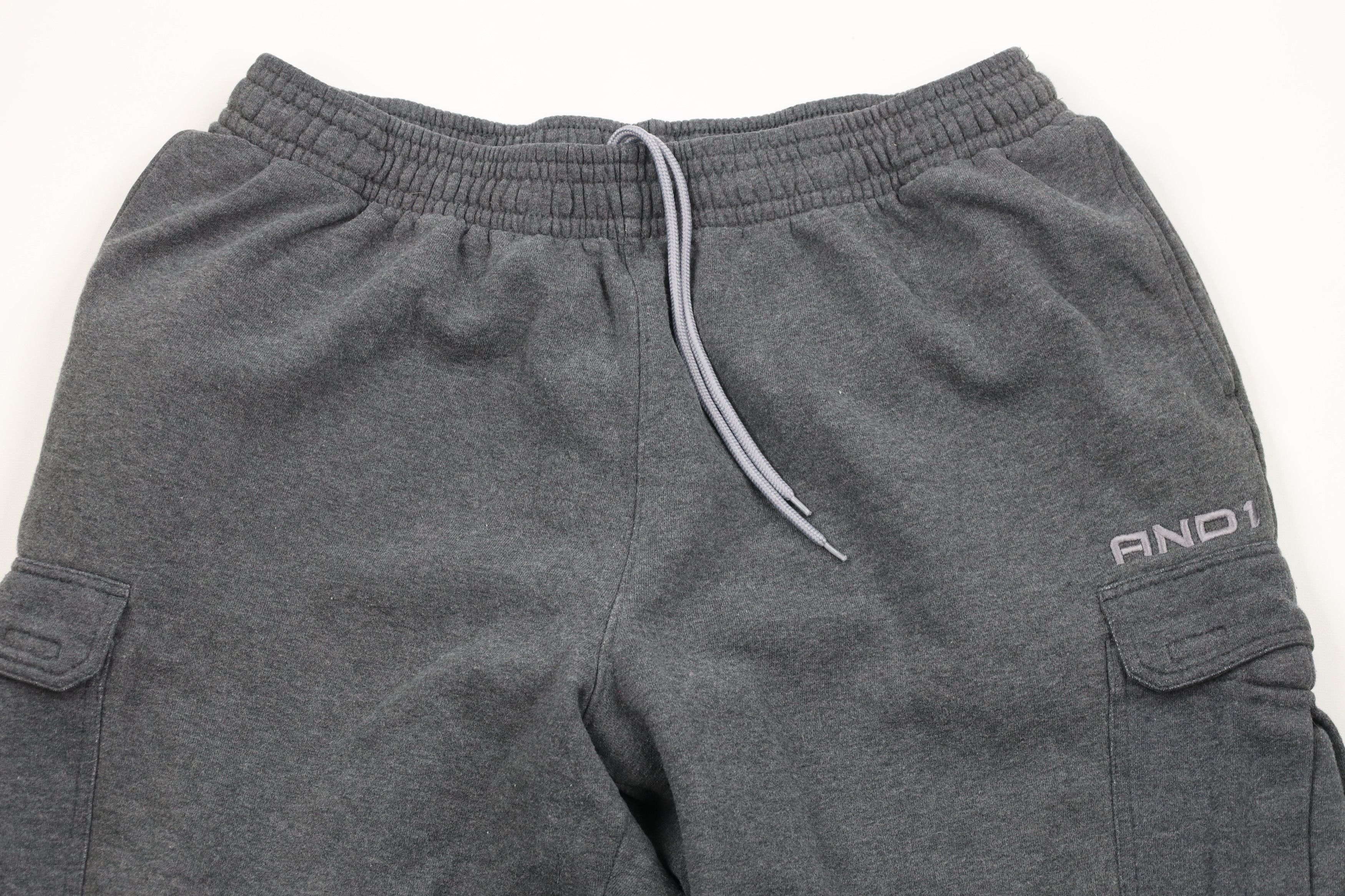 Vintage Vintage AND1 And One Out Wide Leg Cargo Sweatpants Gray Size US 40 / EU 56 - 2 Thumbnail
