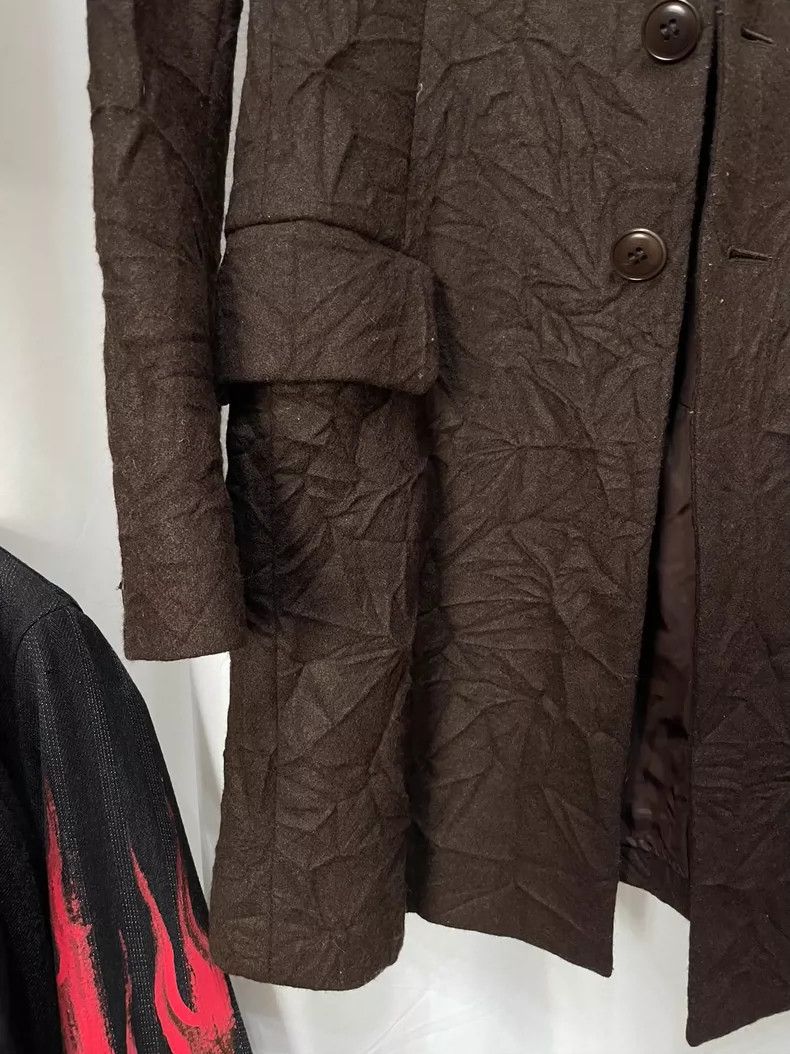 Yohji Yamamoto yohji Yamamoto Pleated Brown wool jacket Size US S / EU 44-46 / 1 - 4 Thumbnail