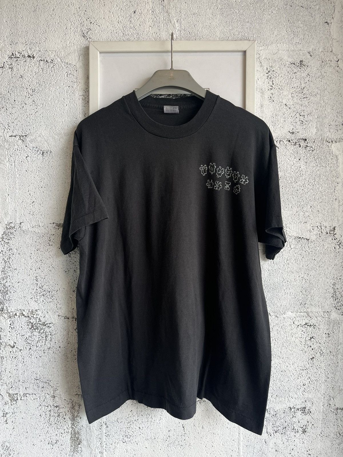 Vintage Vintage PUZZLE HEAD art design 94’s T-shirt Size US XL / EU 56 / 4 - 2 Thumbnail