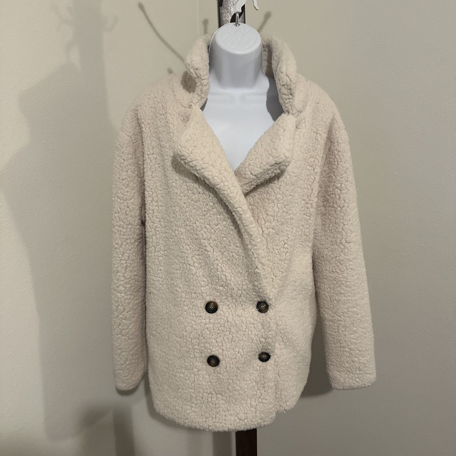 Other C+D+M Sherpa Teddy Coat Size L Double-Breasted Jacket Size L / US 10 / IT 46 - 1 Thumbnail