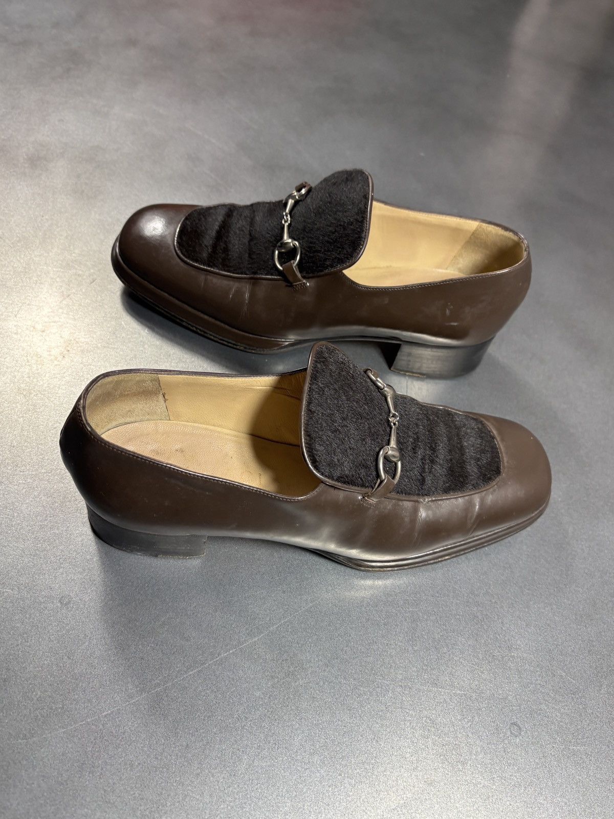 Gucci Vintage Gucci Horsebit Loafers 90s Tom Ford Pony Hair 2000s Size US 7 / IT 37 - 20 Thumbnail