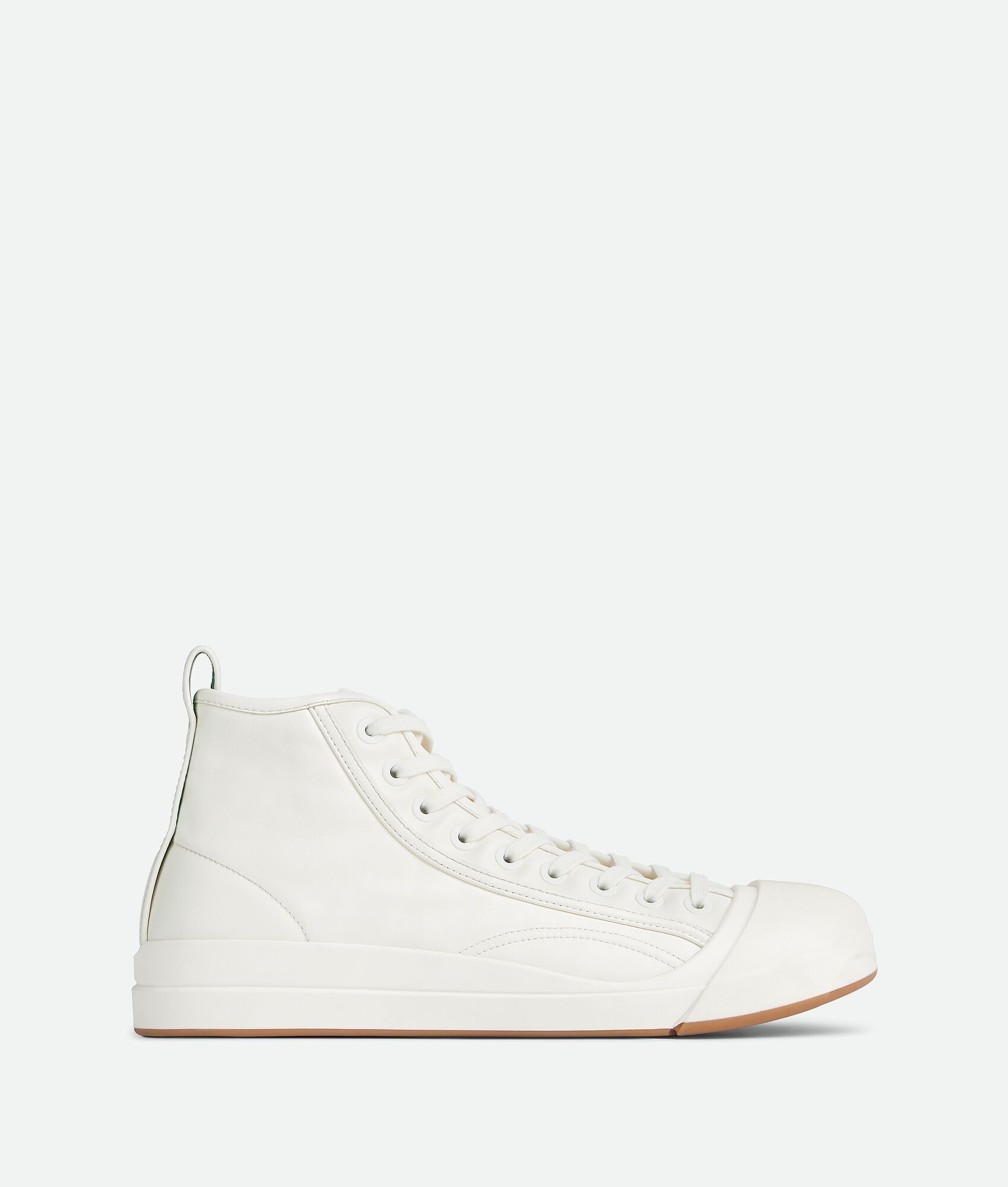 Bottega Veneta o1w1db10225 Vulcan Hi-Top Sneakers in White Size US 8 / EU 41 - 1 Thumbnail