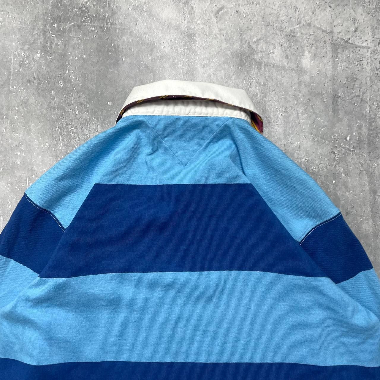 Tommy Hilfiger Vintage Tommy Hilfiger Rugby Striped LS Y2K Polo Shirt L Size US L / EU 52-54 / 3 - 20 Thumbnail