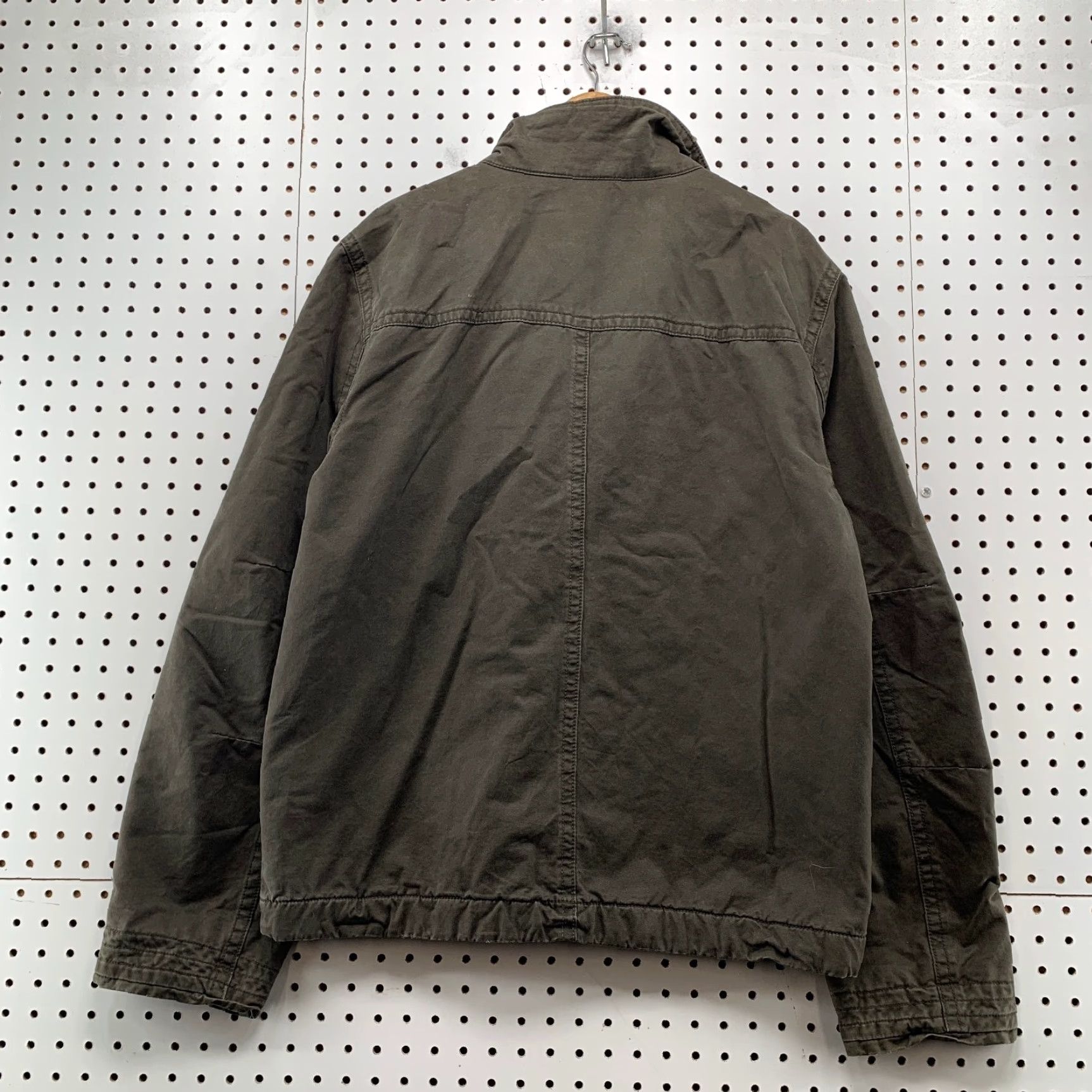 American Eagle Outfitters VINTAGE American Eagle Outfitters Military Jacket Mens Large Olive Green Skater Grunge y2K Jacket Men L Green Military Grunge 90s Size US L / EU 52-54 / 3 - 2 Thumbnail