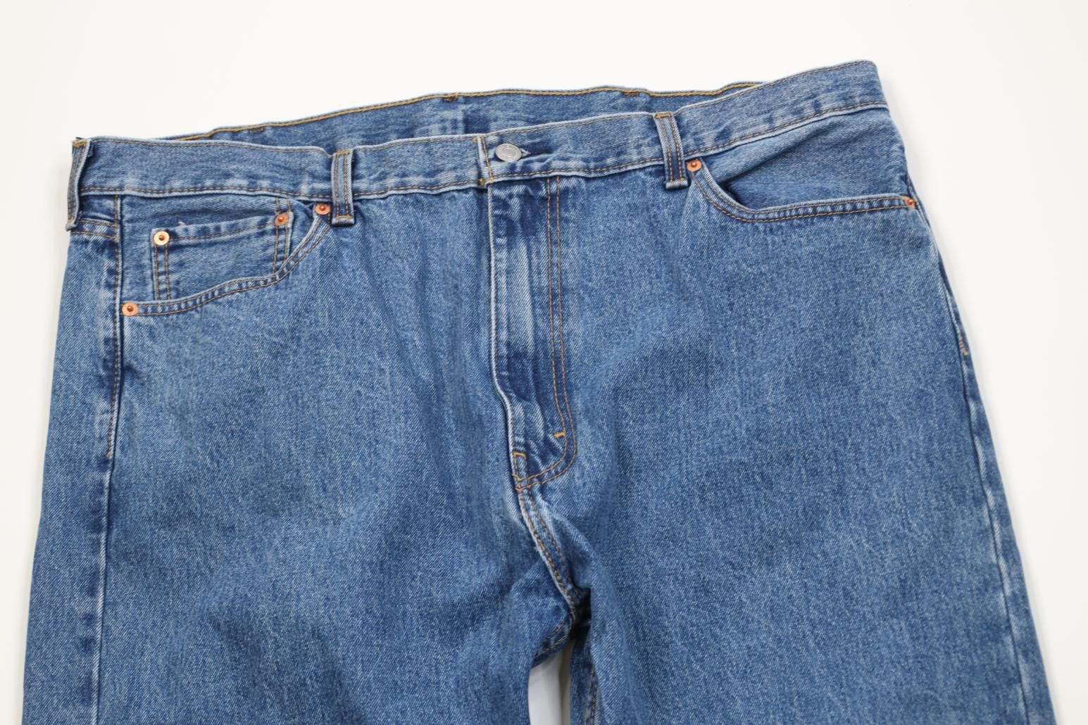 Levi's Vintage Y2K Levis 505 Fit Straight Leg Denim Jeans Blue Size US 42 / EU 58 - 2 Thumbnail