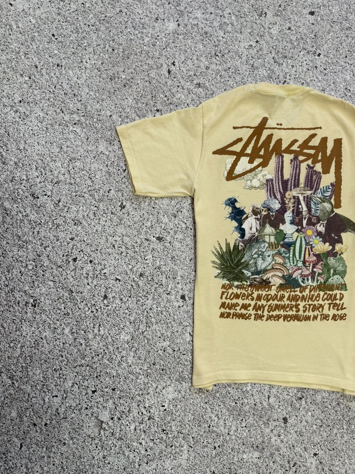 Stussy × Vintage Vintage 90’s Stussy Psychedelic Made In USA T-Shirt Y2K Hype Size US S / EU 44-46 / 1 - 5 Thumbnail