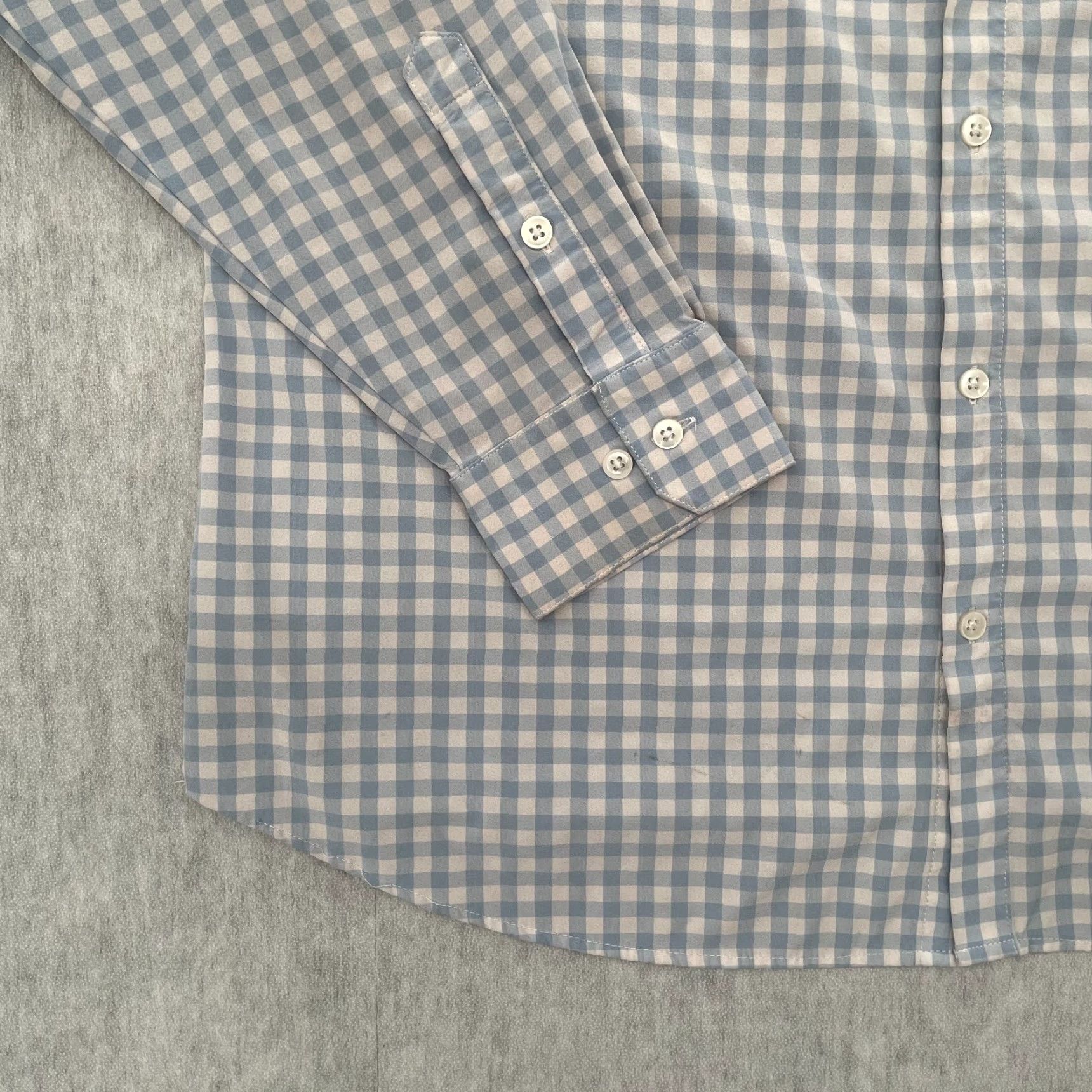 Mizzen+Main Mizzen Main Shirt Adult Blue Check Button Up Performance Stretch Men Extra Large XL Size US XL / EU 56 / 4 - 4 Thumbnail