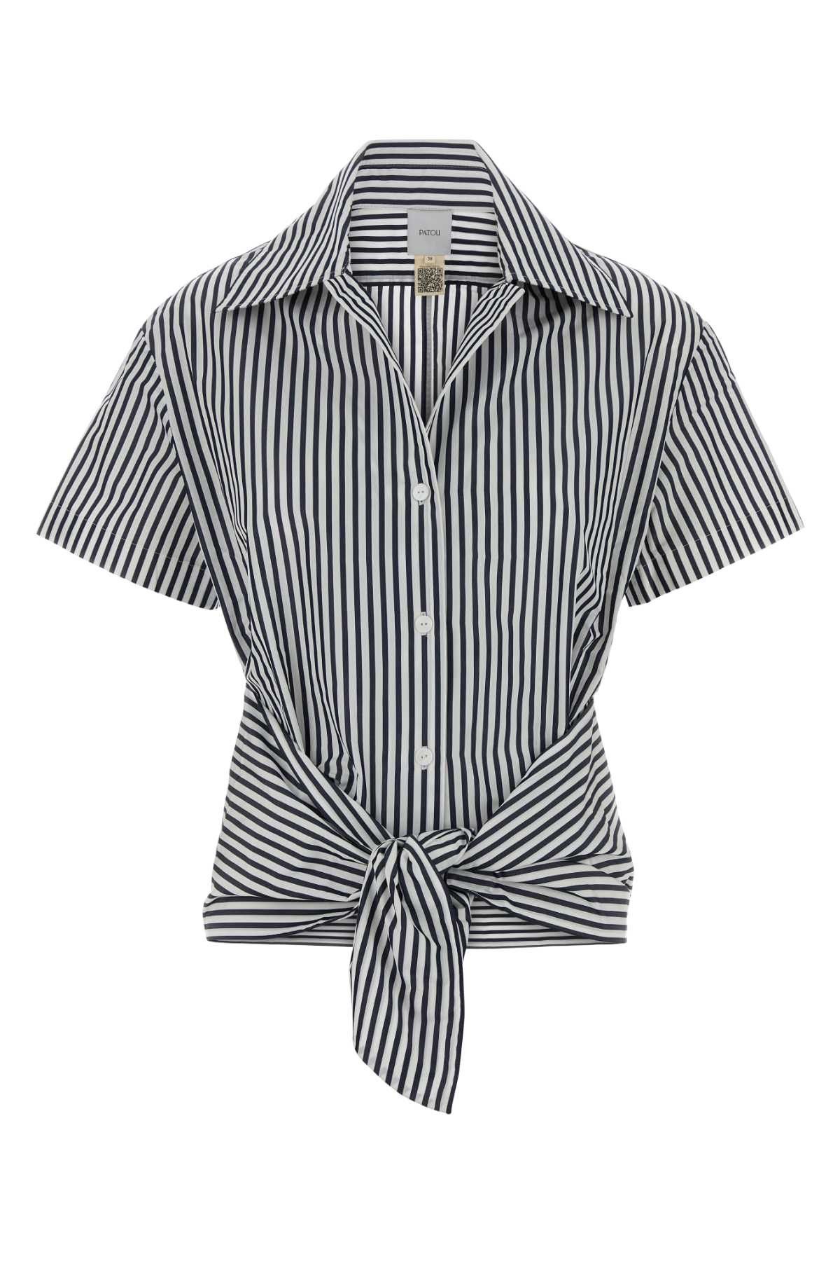 Patou Embroidered Poplin Shirt Size XS / US 0-2 / IT 36-38 - 1 Thumbnail