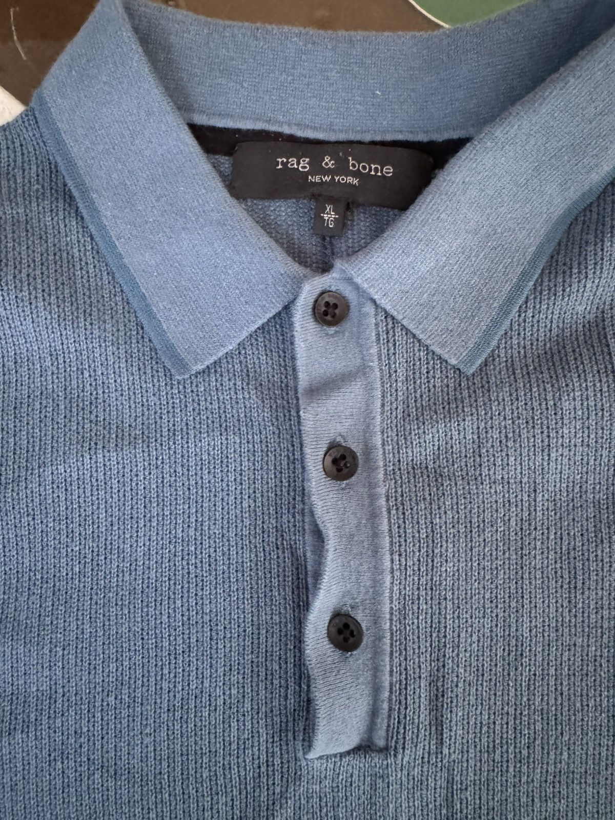 Rag & Bone Rag and Bone Knit Polo Size US XL / EU 56 / 4 - 2 Thumbnail